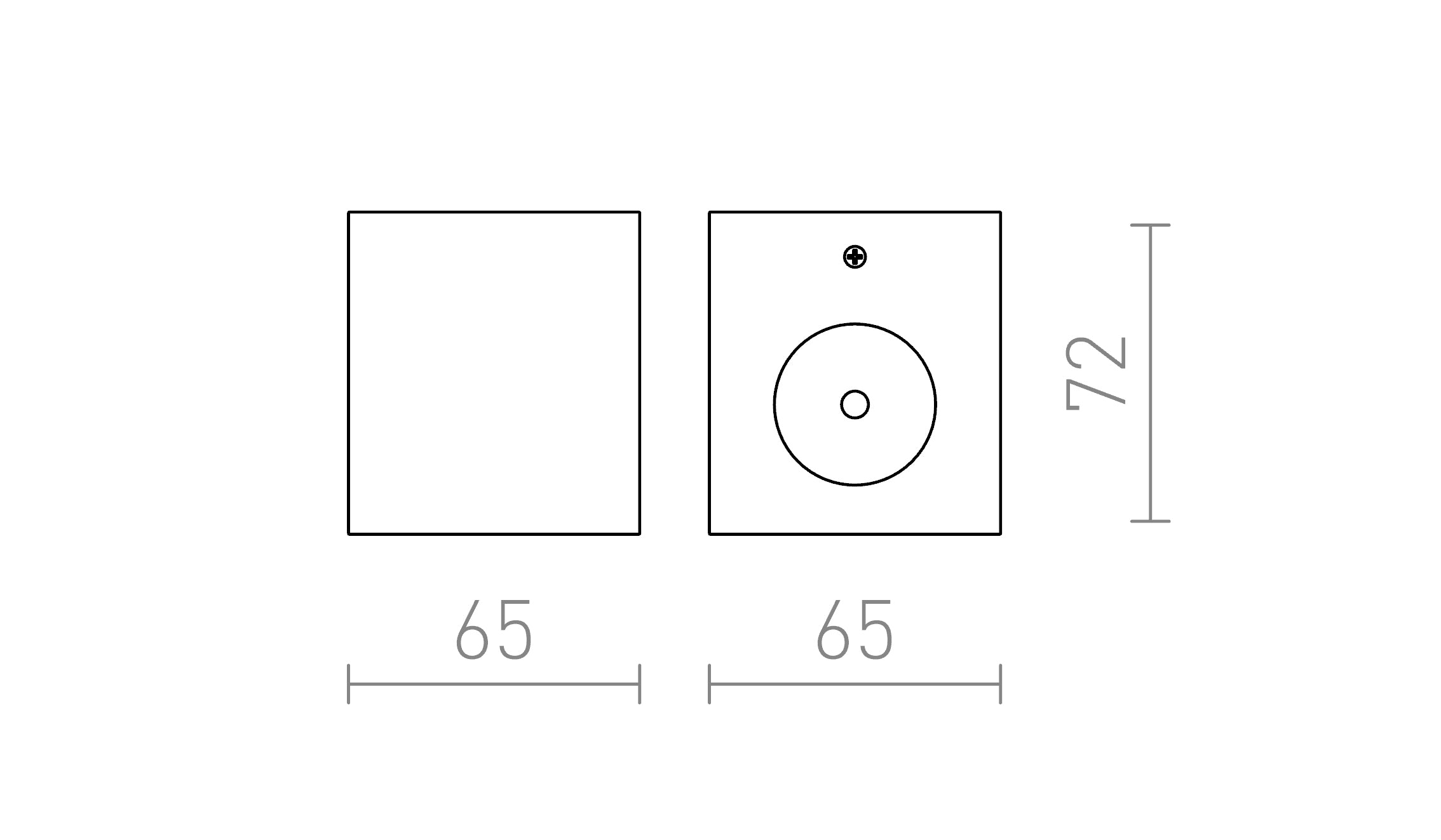ADVANTAGE I Επιτοίχιος λαμπτήρας - Product sketch