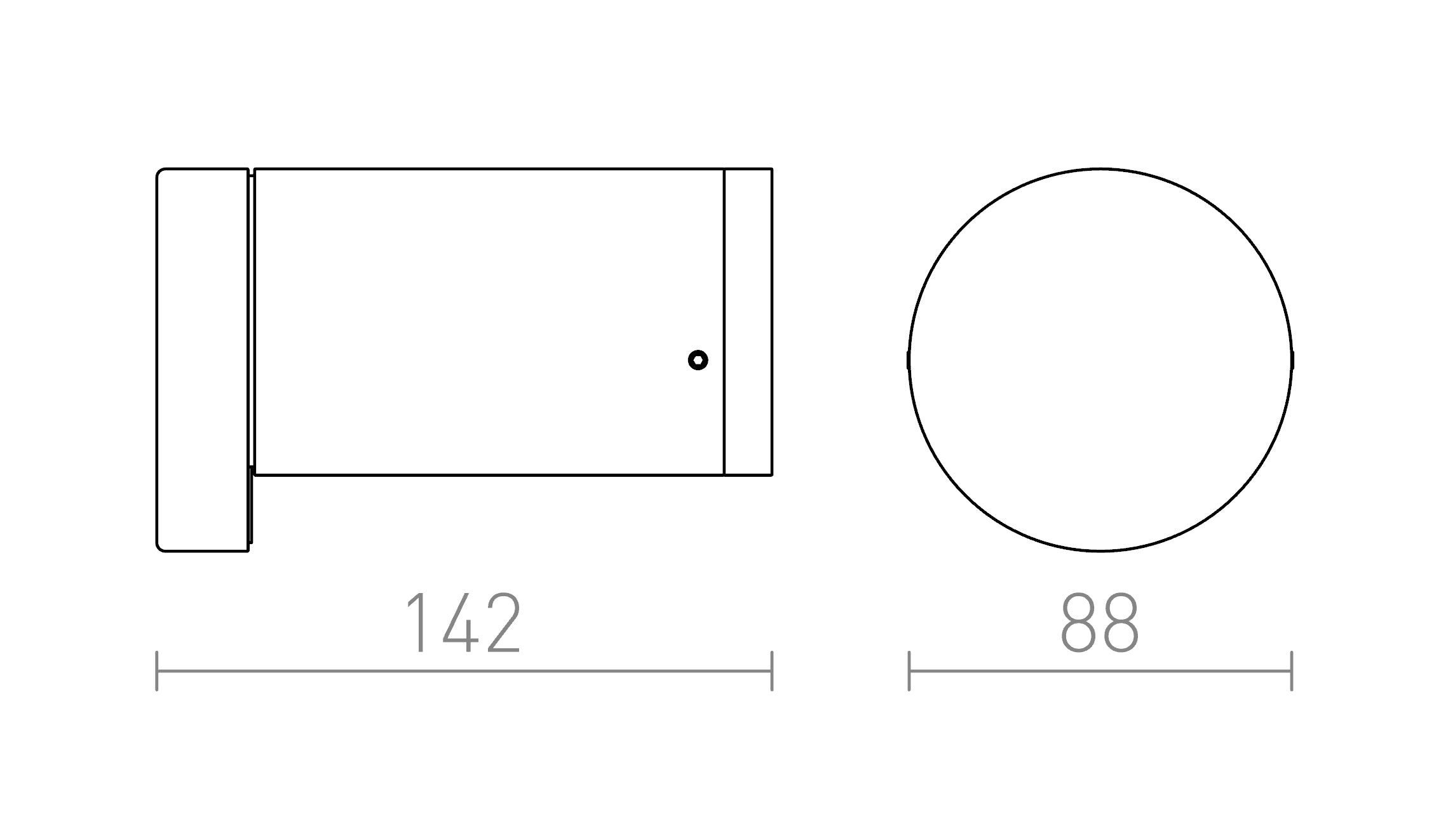 SONET nástenná lampa - Product sketch