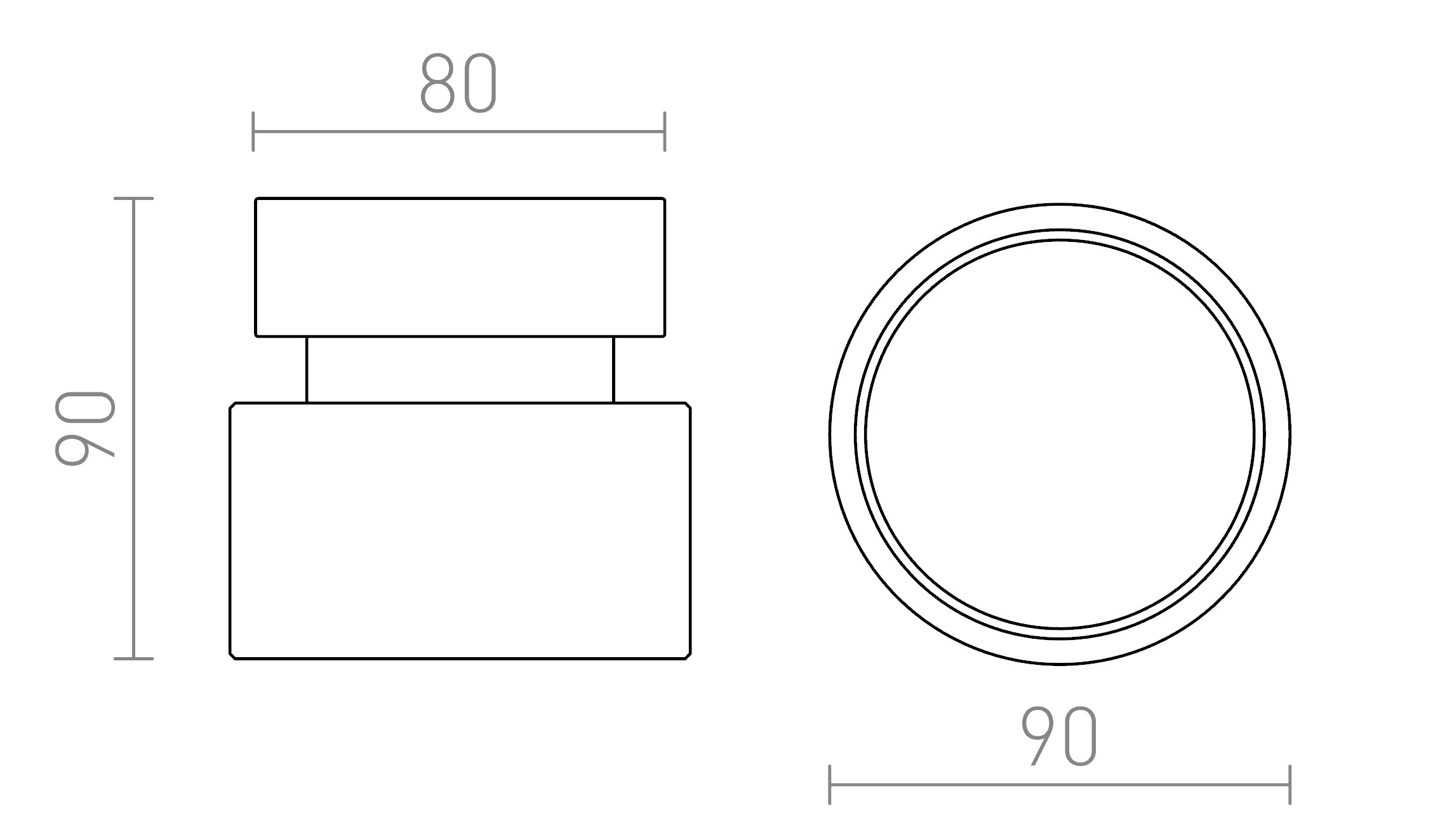 PIXIE teto lâmpada - Product sketch