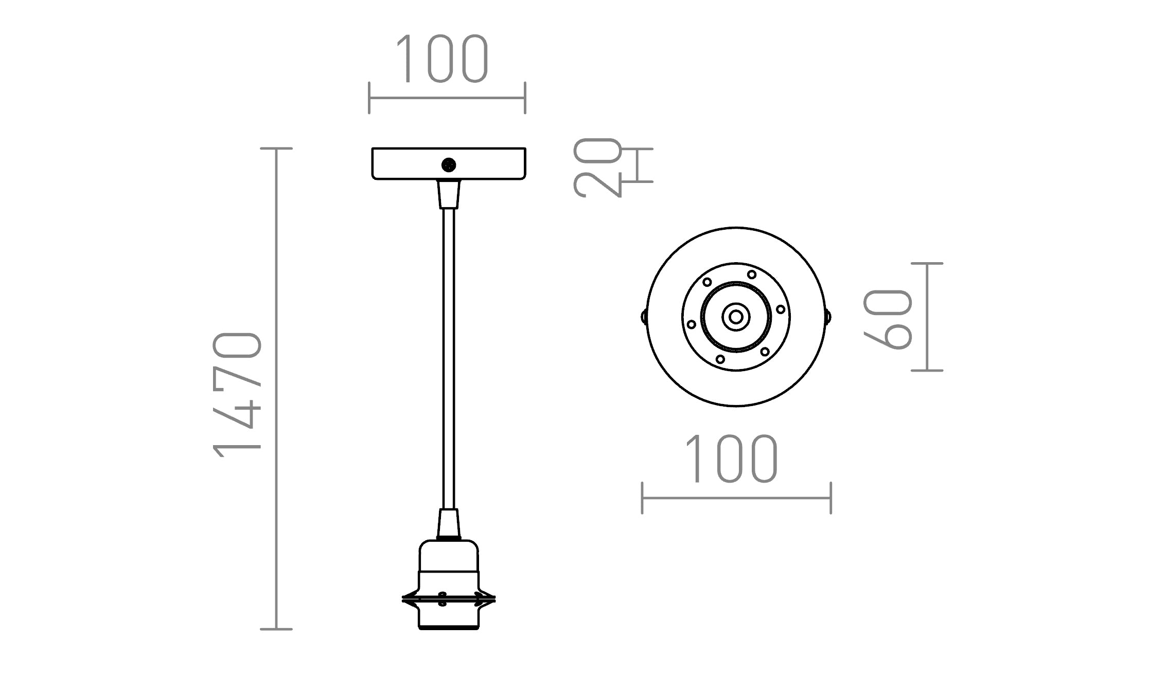 ELISA ophangset ZPK+RK+Z/CF - Product sketch