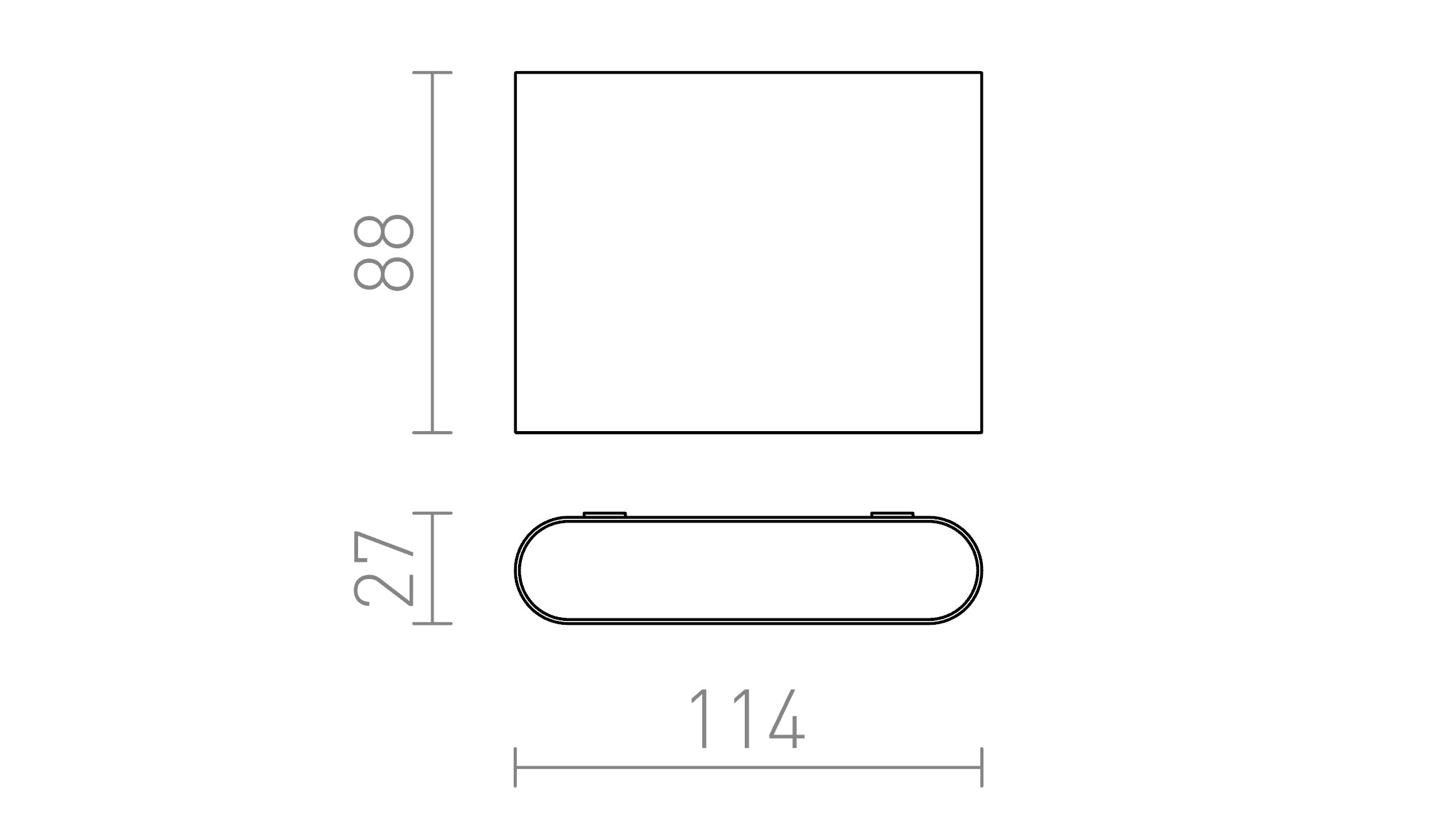 CHOIX 114 stenska lampa - Product sketch