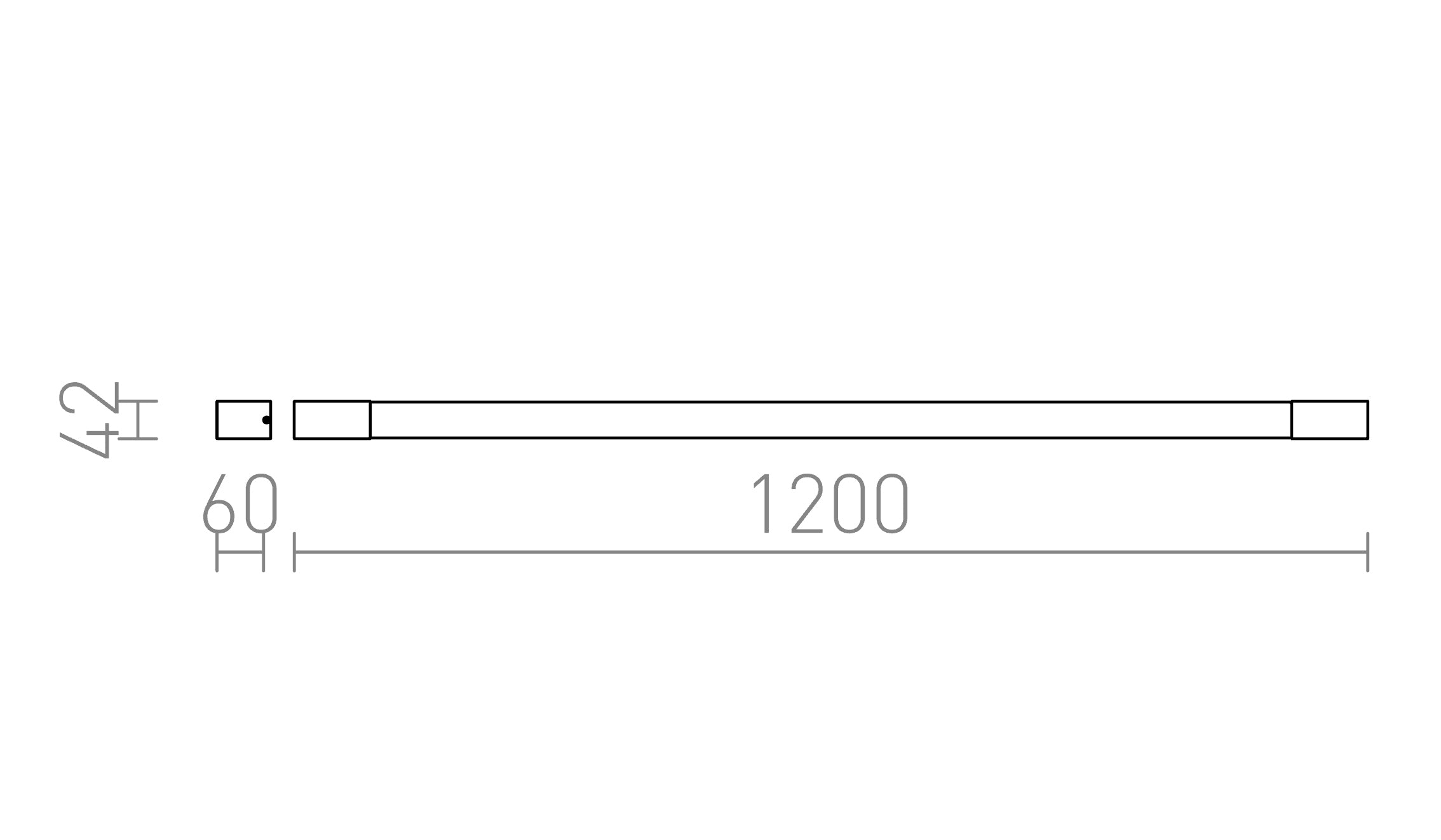 IMPERIA 120 wall lamp - Product sketch