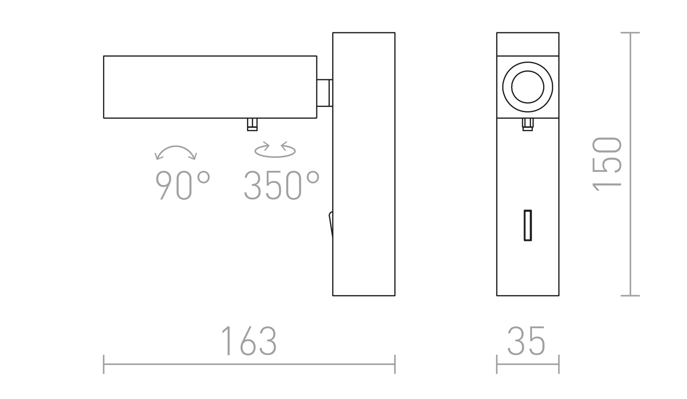 FADO I Wandleuchte lampe - Product sketch
