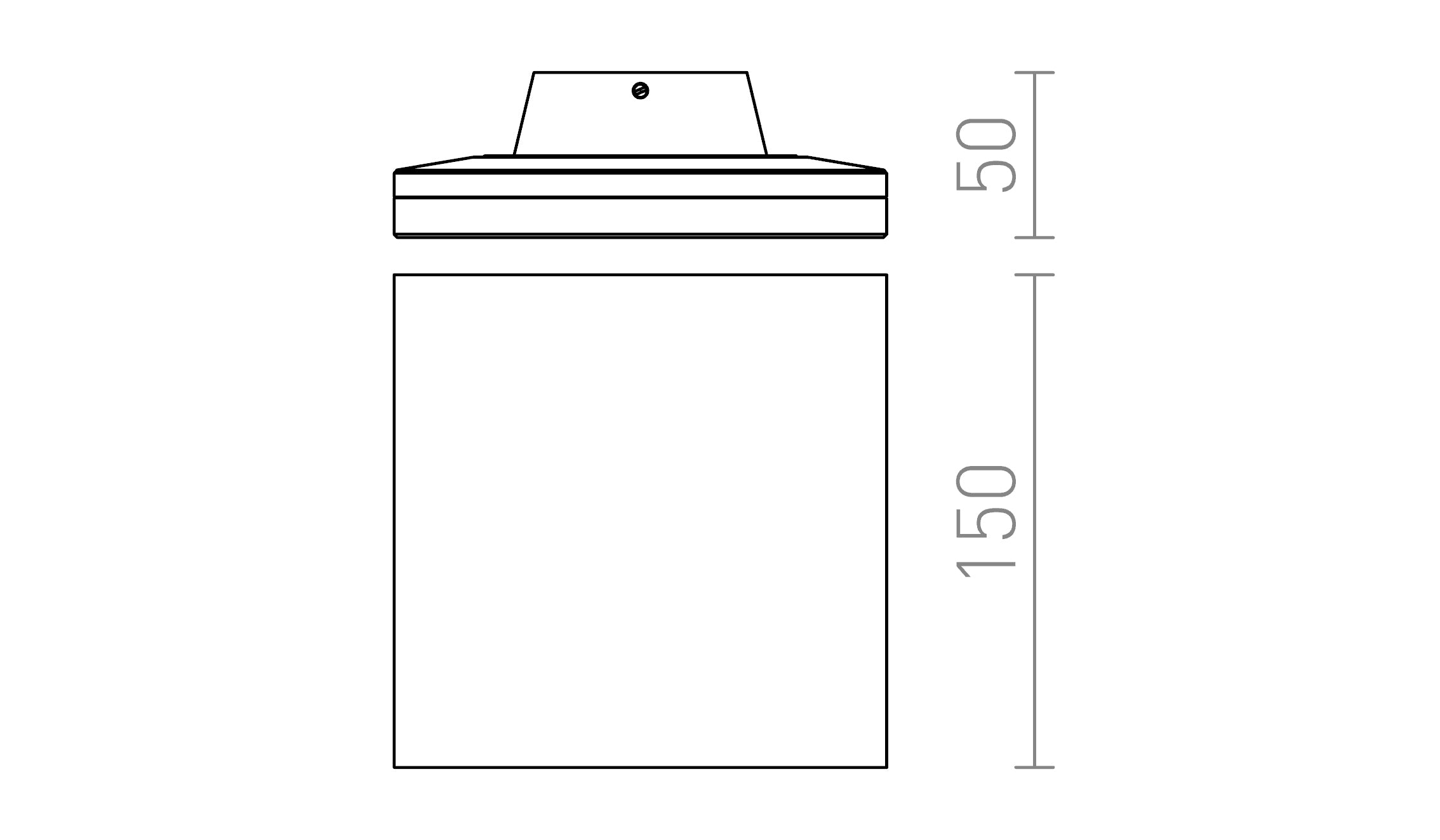 ATHI zidna lampa - Product sketch
