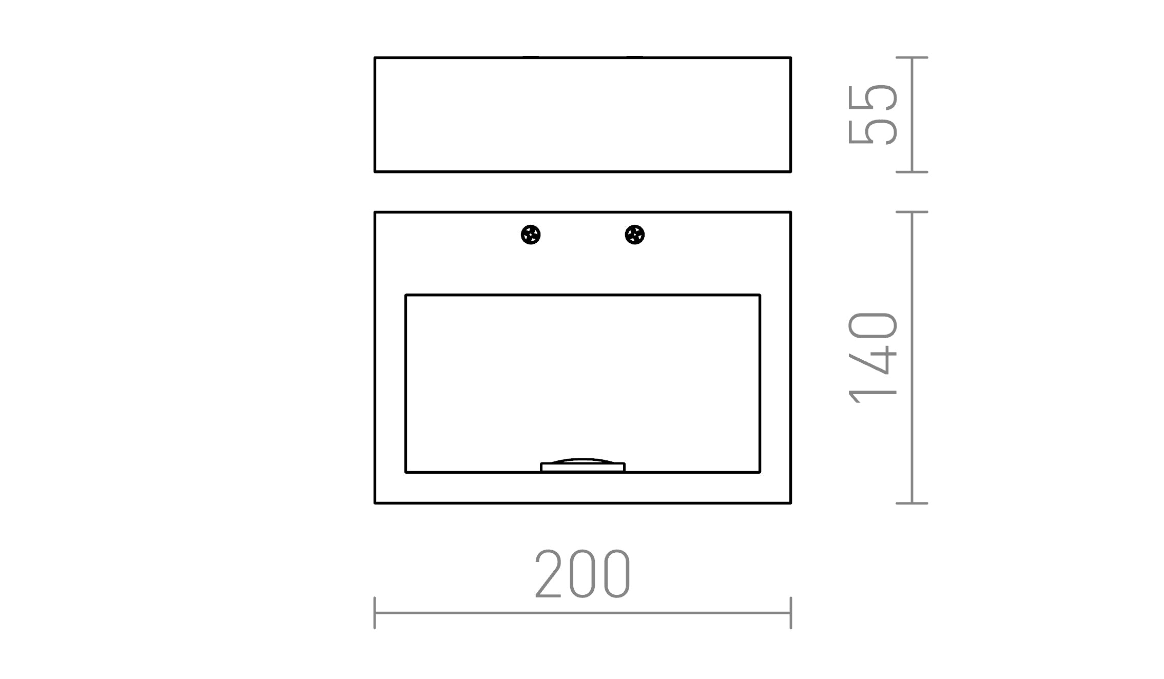 NEMAN nástenná lampa - Product sketch