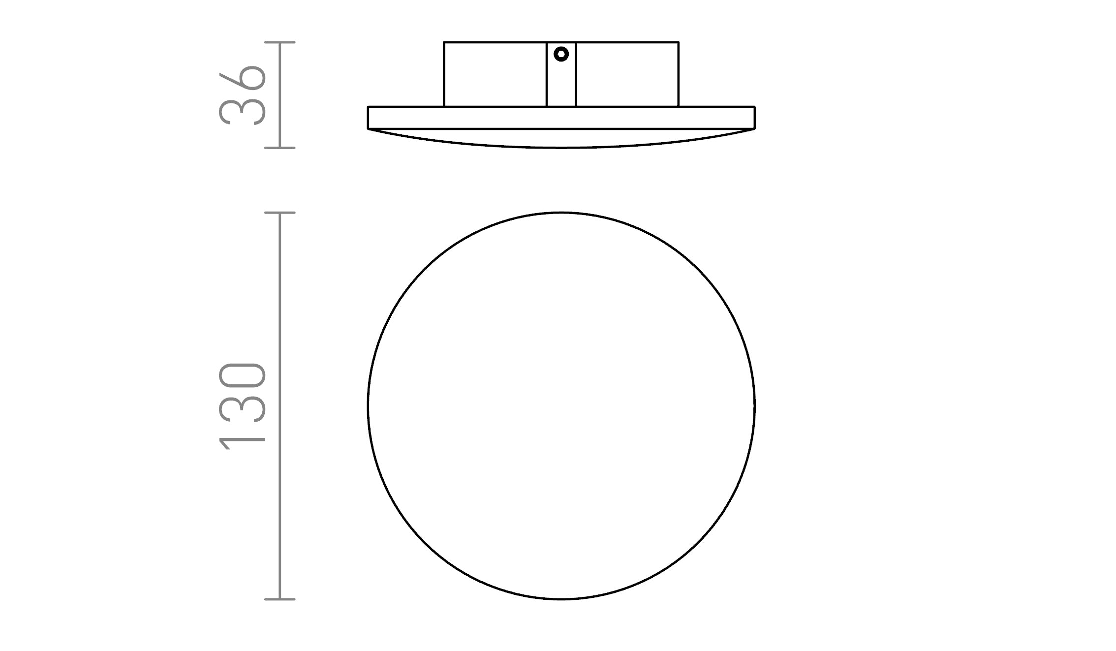 ATLANTA 13 επιφάνειας λαμπτήρας - Product sketch