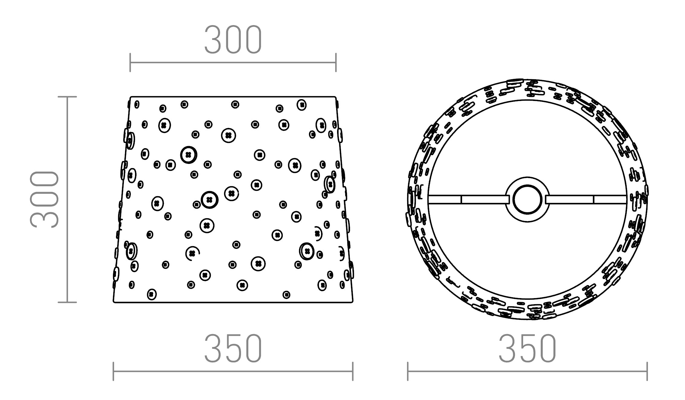 DELISA 35/30 skärm - Product sketch