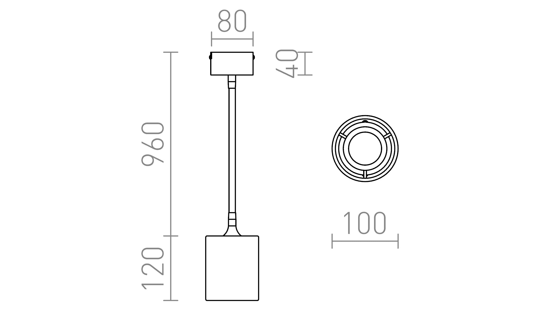 LOYD LED I Deckenleuchte lampe - Product sketch
