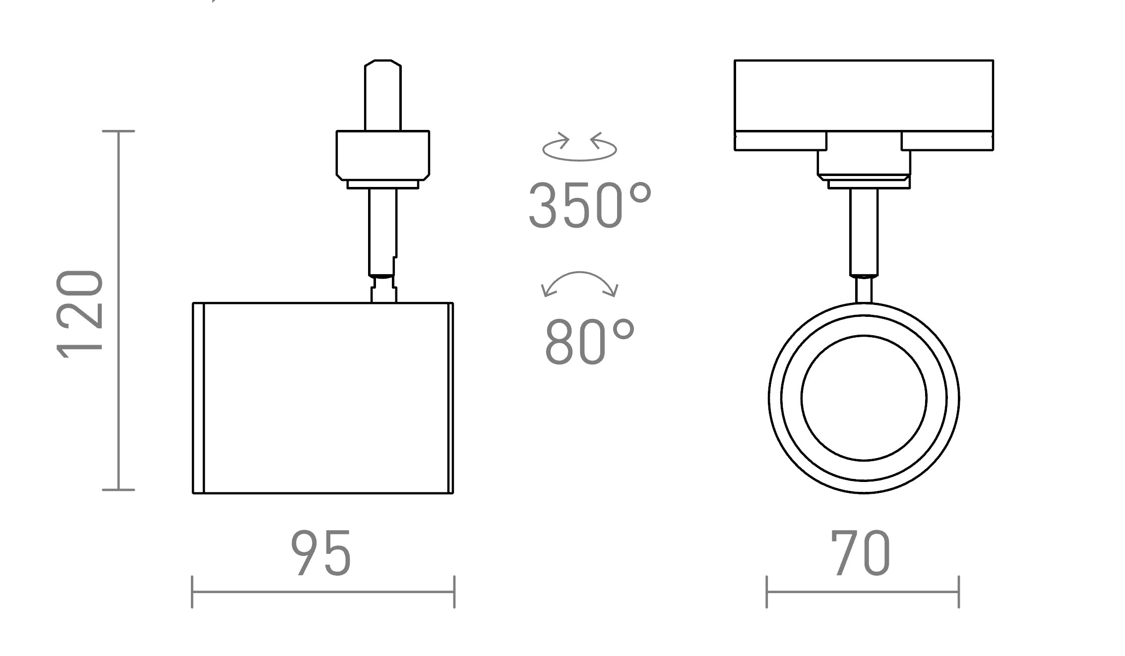 CADENZA per binario trifase - Product sketch