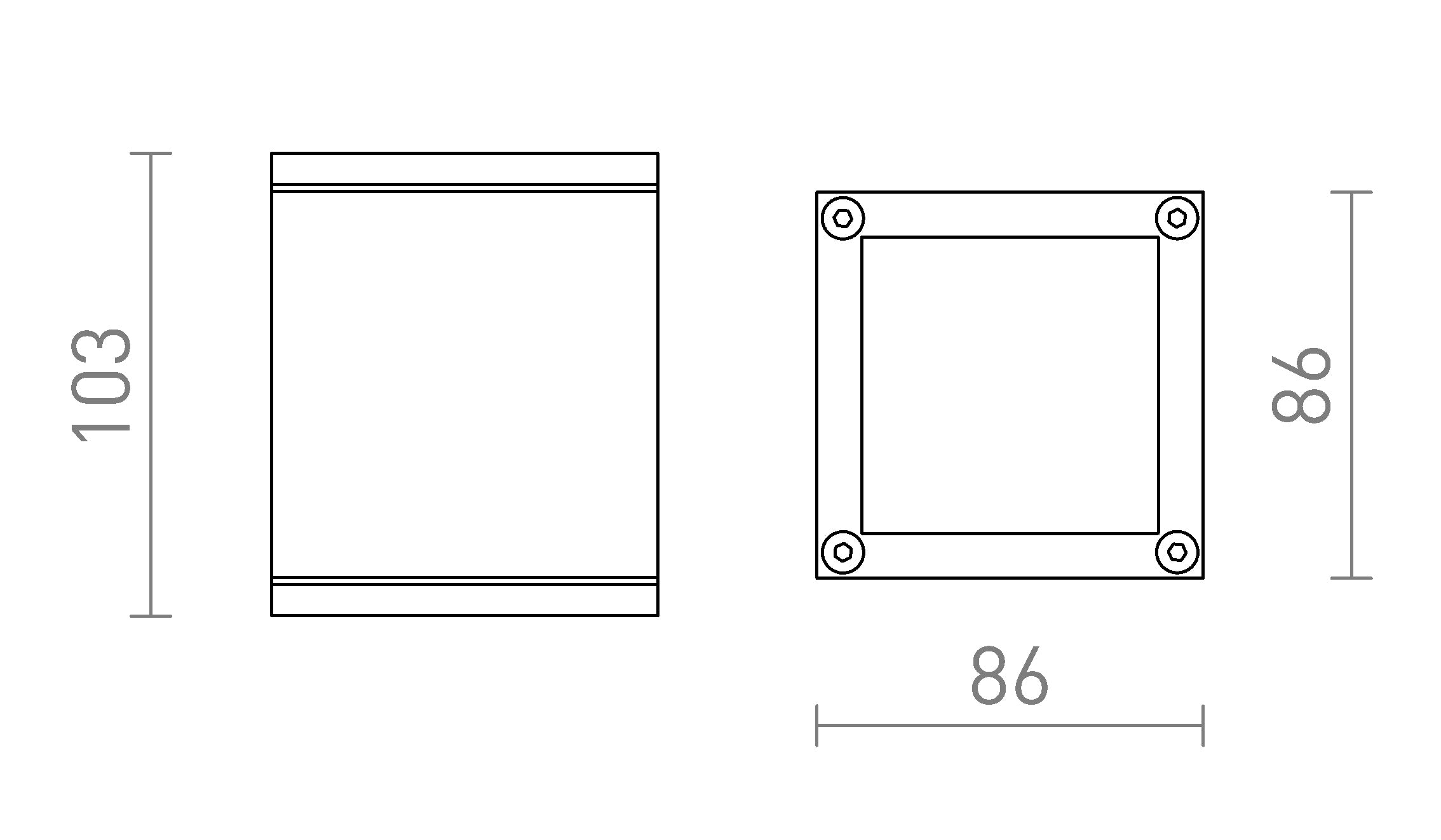 KEIG οροφής λαμπτήρας - Product sketch