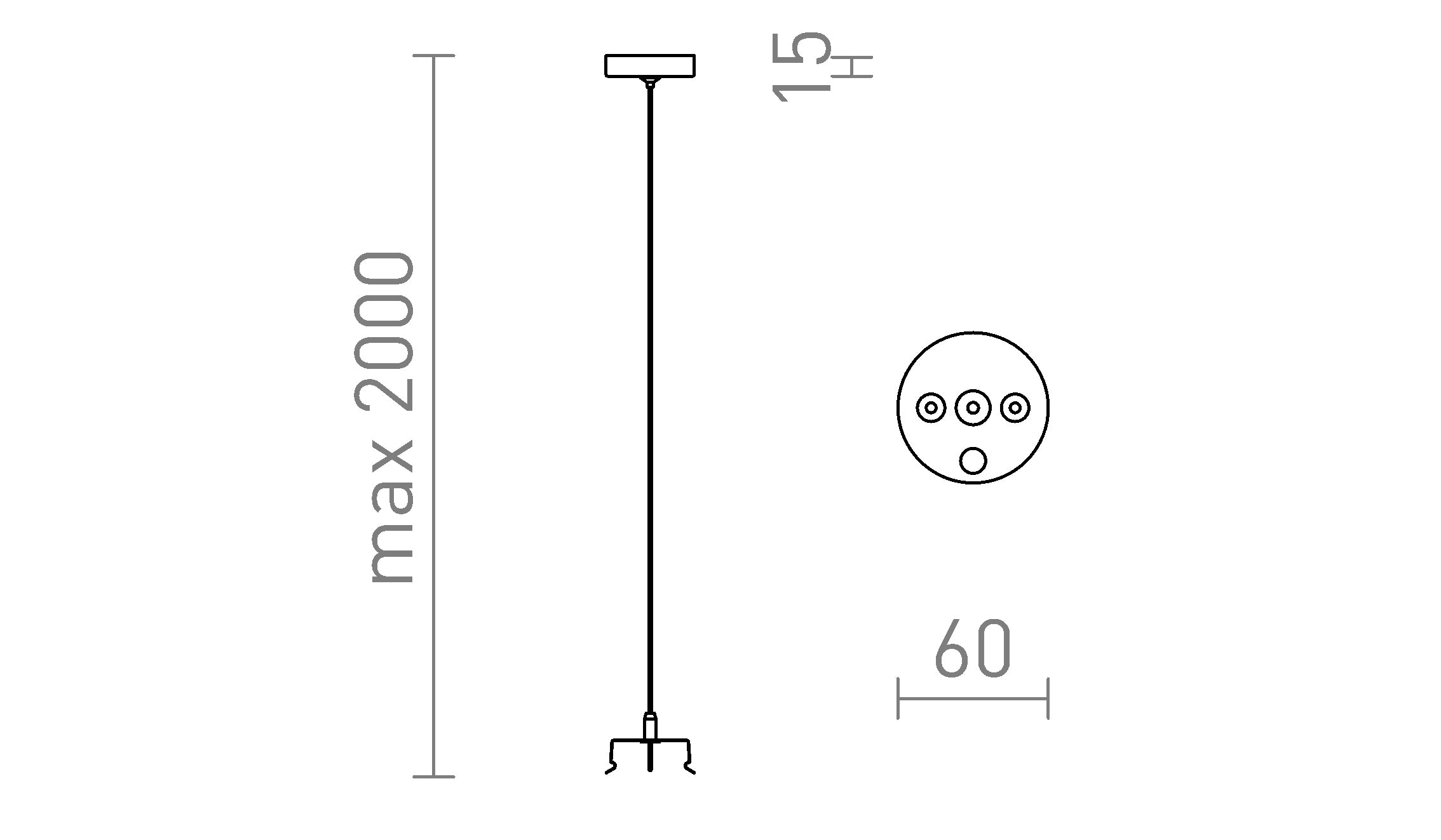 TRIDENT PRO kit de suspension 2pcs - Product sketch