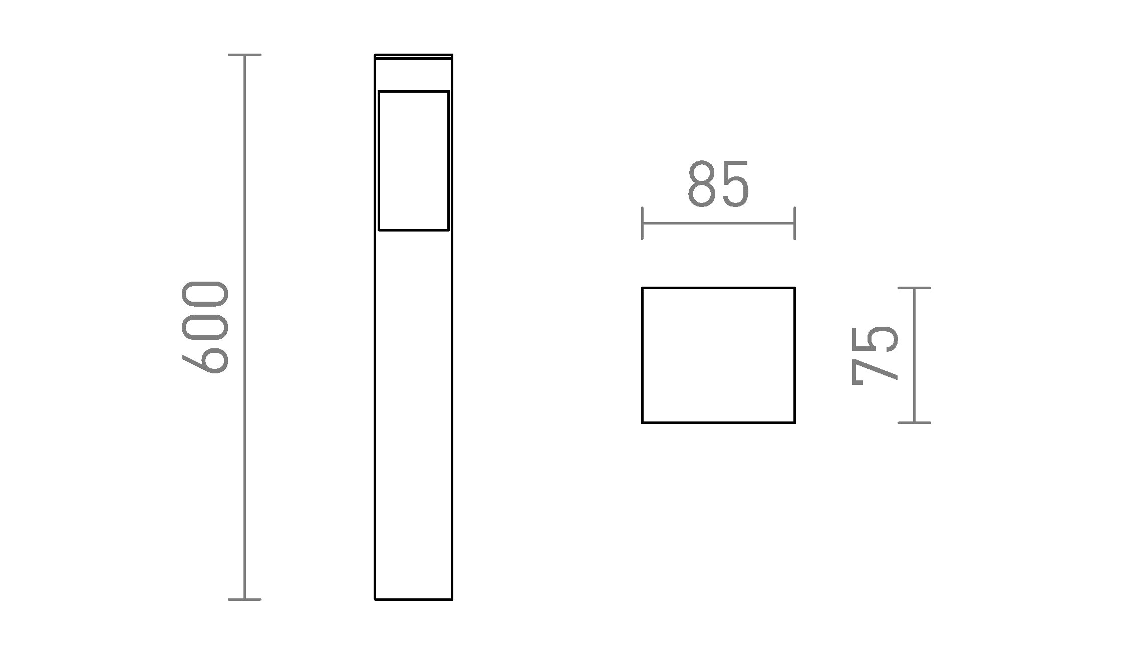 TORIN 60 talna lampa - Product sketch