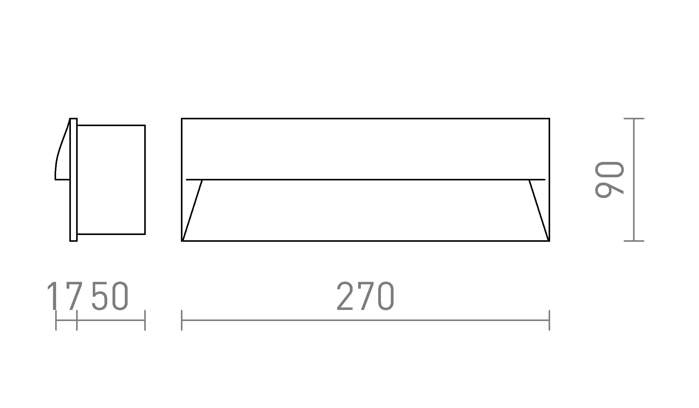 REP 27 Einbauleuchte lampe - Product sketch