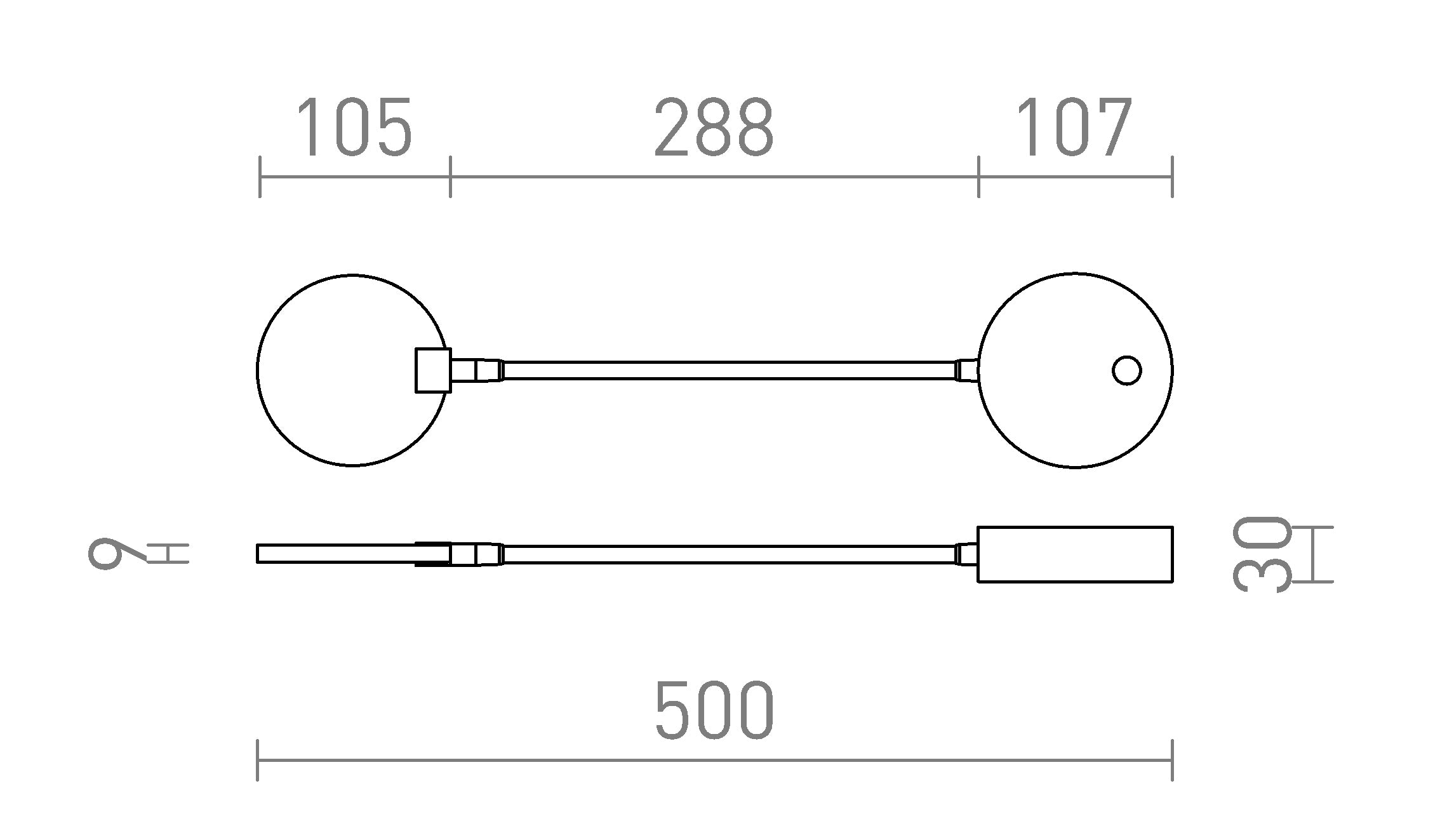 CELESTE Wandleuchte lampe - Product sketch
