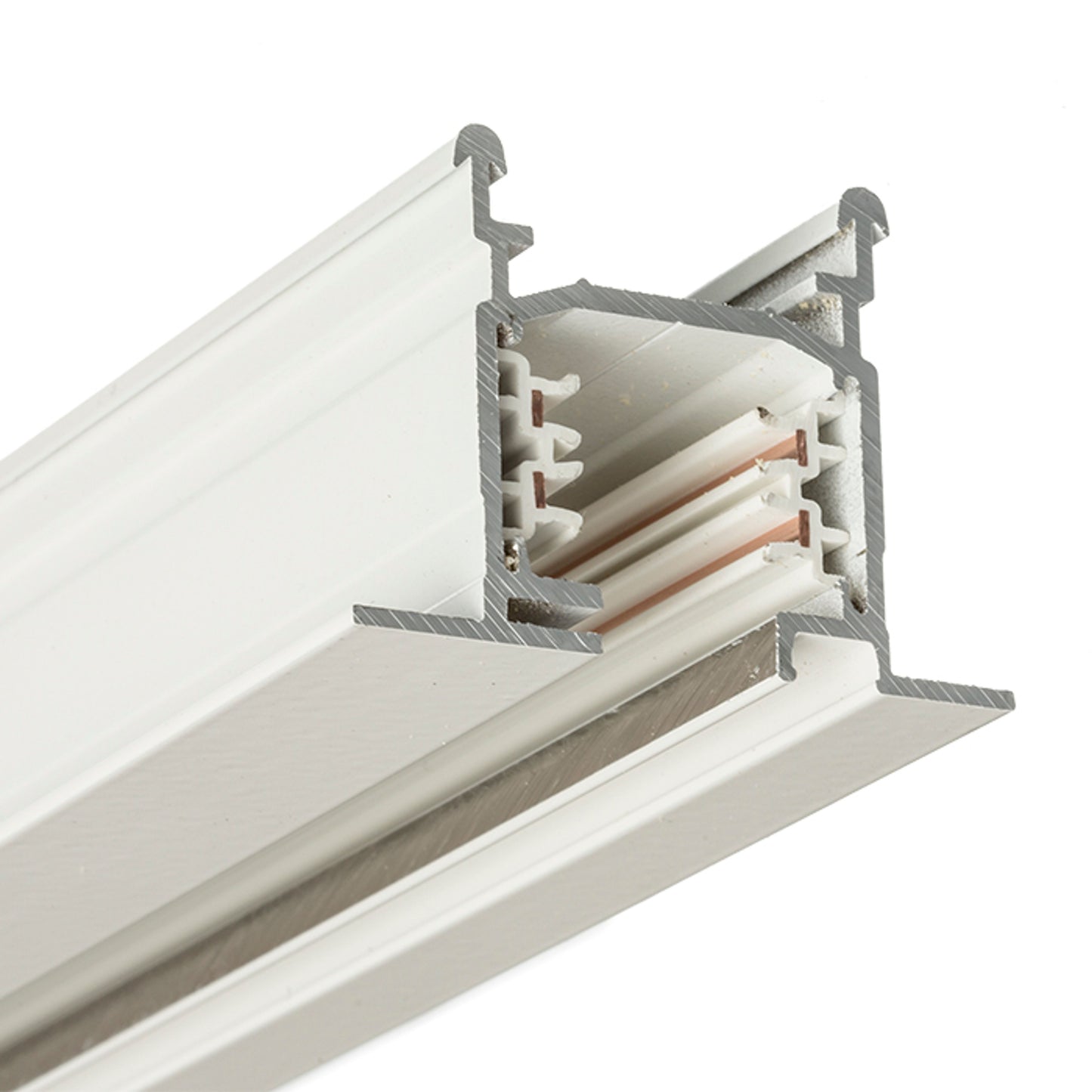 RENDL 3-circuit track system EUTRAC 2m 3-circuit track recessed white 230V R11306 4