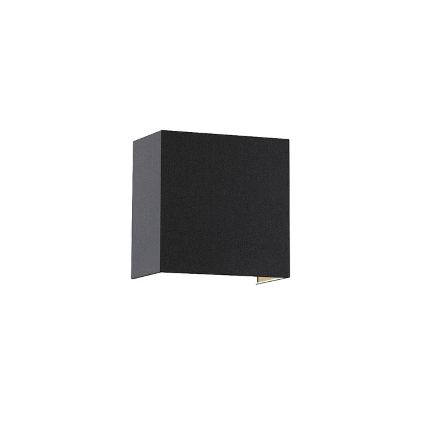 RENDL wall lamp LOPE W 25/14 wall Polycotton black/golden foil 230V LED E27 15W R11365 7