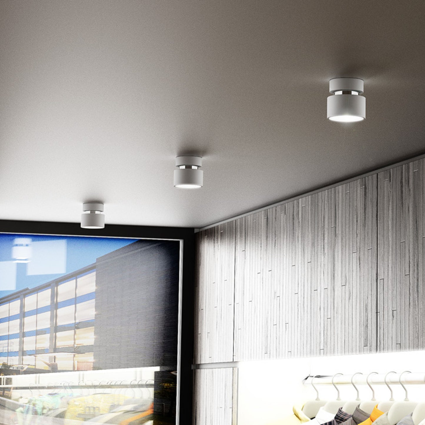 RENDL surface mounted lamp PIXIE ceiling white chrome 230V LED GX53 7W R11770 2