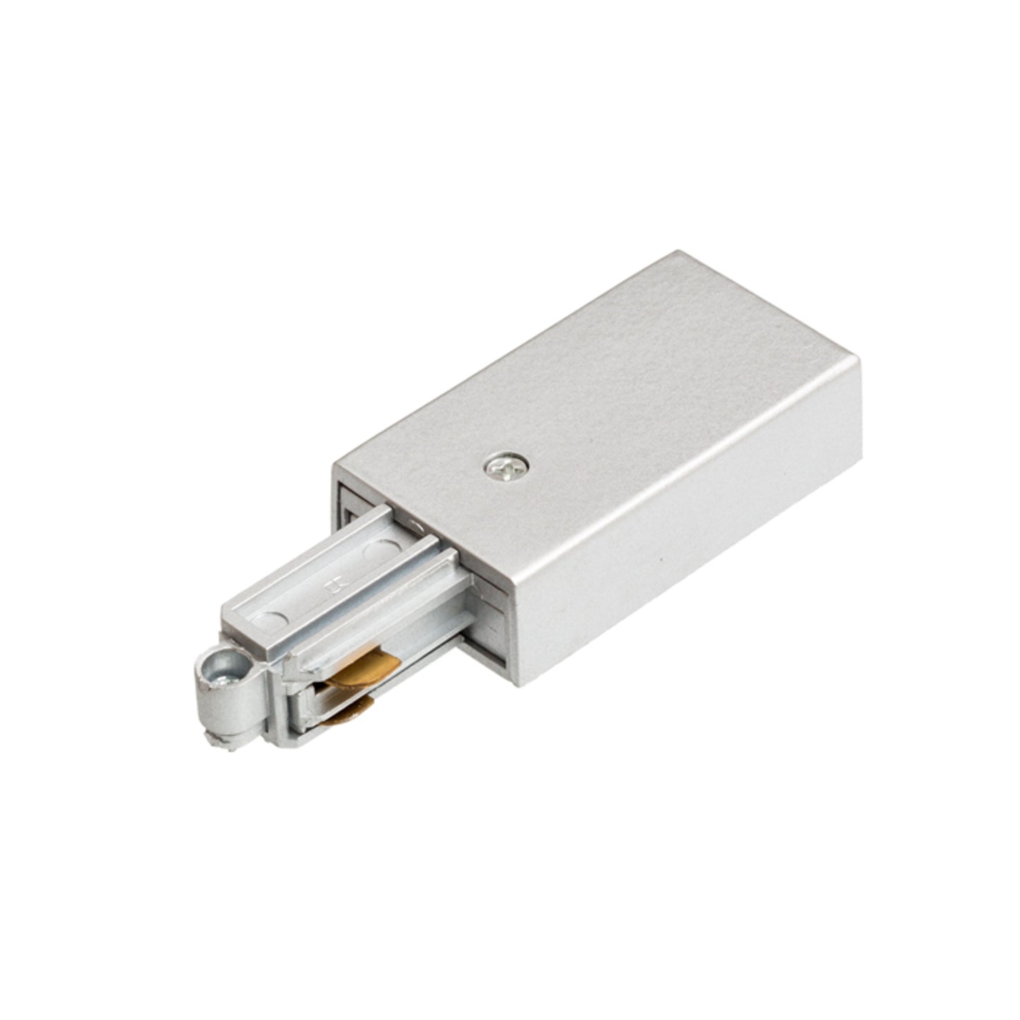 RENDL 1-circuit track system 1F feed-in, polarity right silver grey 230V R12289 1