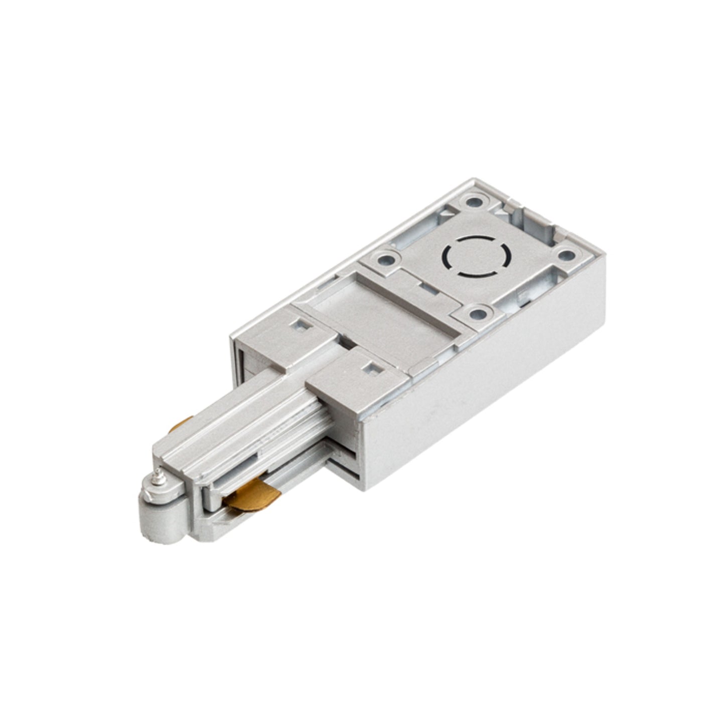 RENDL 1-circuit track system 1F feed-in, polarity right silver grey 230V R12289 2
