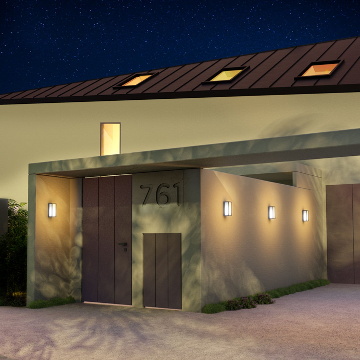 RENDL outdoor lamp DURANT wall anthracite grey 230V LED E27 15W IP54 R12569 9