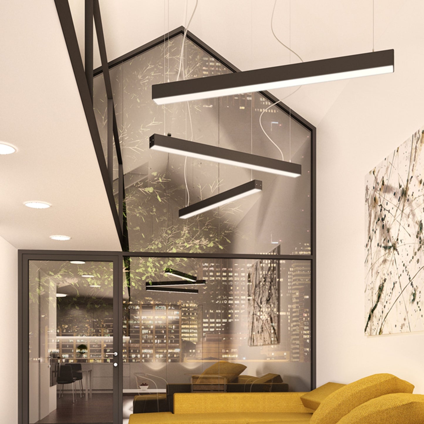 RENDL pendant lamp PESANTE 75 pendant black 230V LED 40W 3000K R12721 4