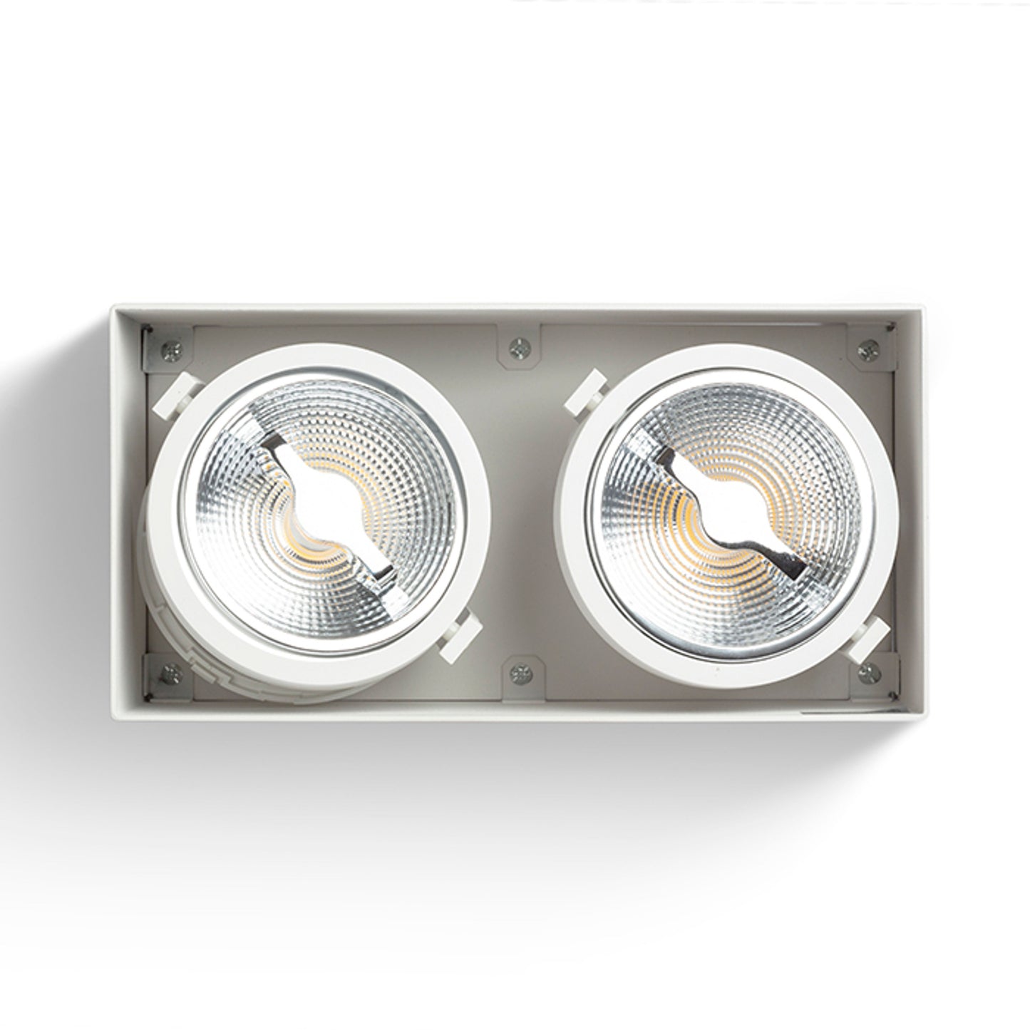 RENDL surface mounted lamp JAMES II DIMM ceiling matt white 230V LED 2x15W 24° 3000K R13362 7