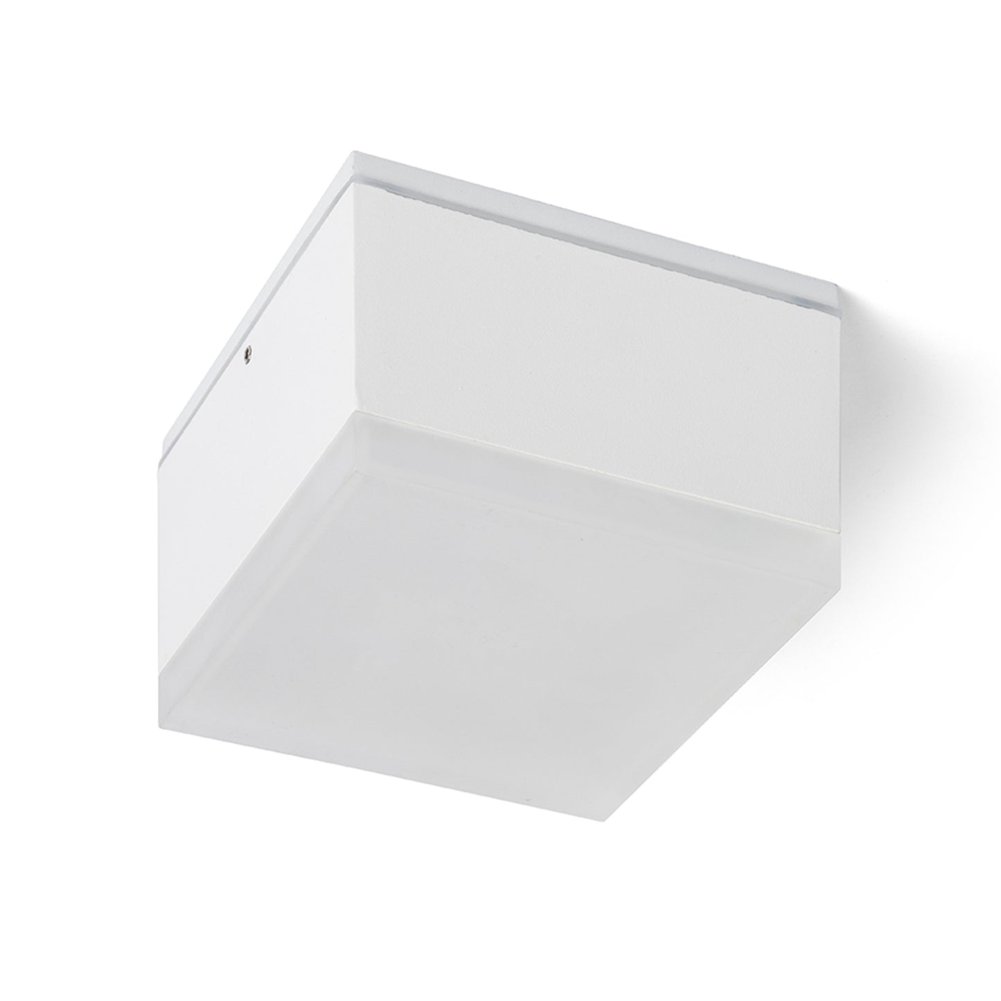 RENDL outdoor lamp ORIN SQ ceiling white satinated acrylic 230V LED 10W IP54 3000K R13628 3