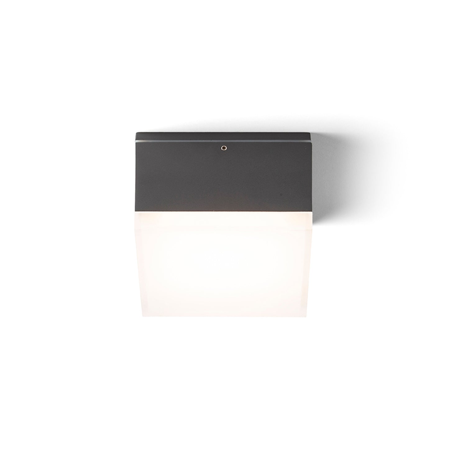 RENDL outdoor lamp ORIN SQ ceiling anthracite grey satinated acrylic 230V LED 10W IP54 3000K R13629 4