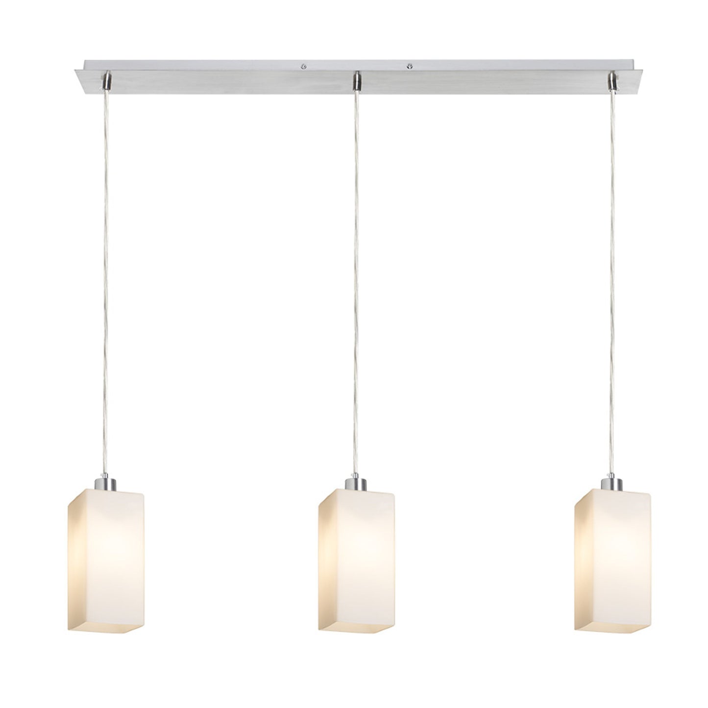 RENDL pendant lamp LIZ III 80 pendant opal-colored glass/chrome 230V LED E27 3x15W R14028 2