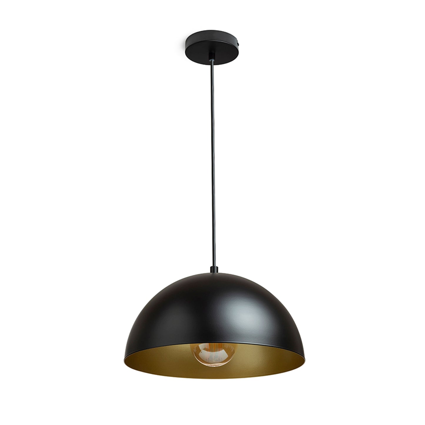 RENDL pendant lamp GLADYS 30 pendant black/gold 230V LED E27 15W R14110 4