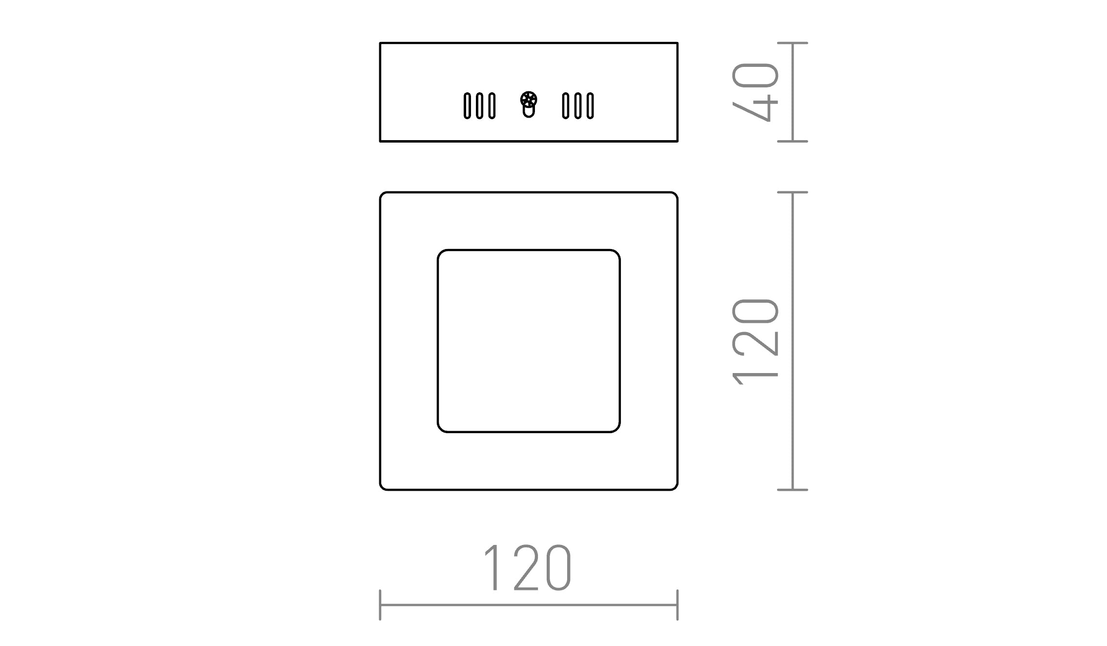 SLENDER SQ 12 ΕΠΙΦΑΝΕΙΑΣ - Product sketch