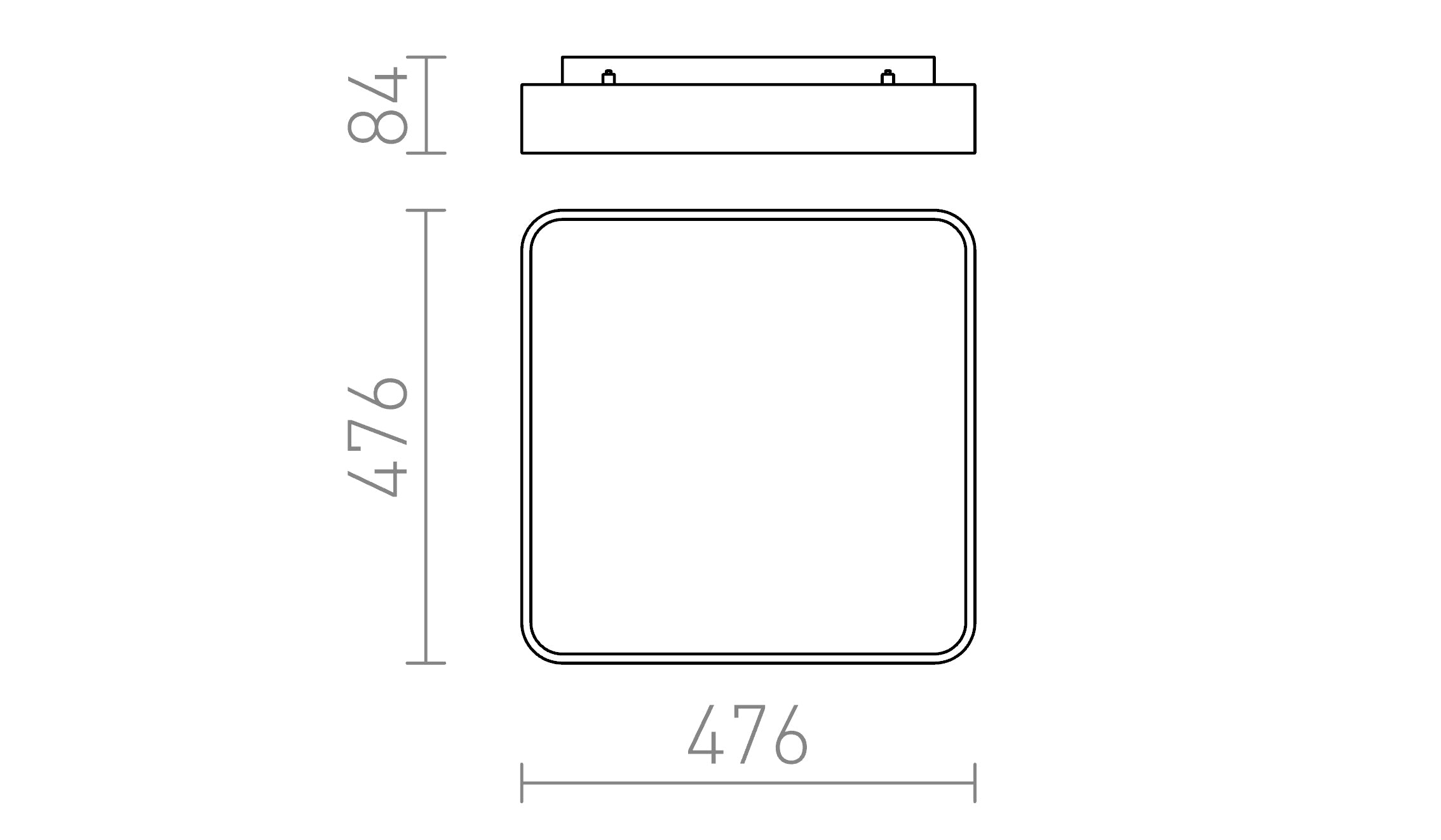 MENSA SQ 48 ΟΡΟΦΗΣ - Product sketch