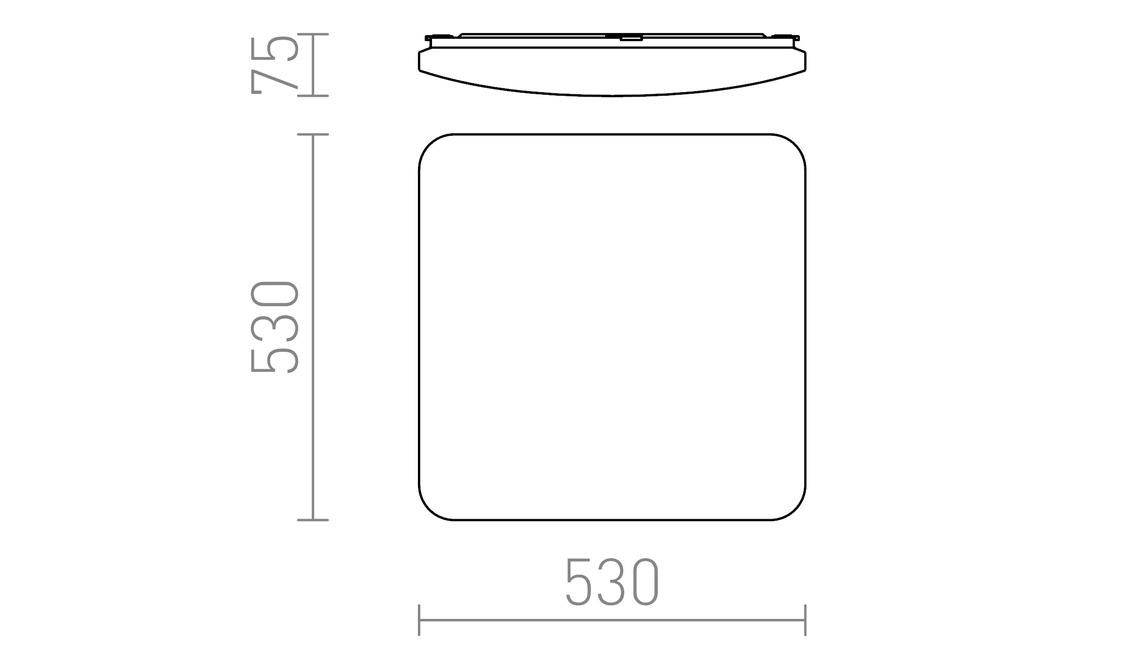 ΑΙΣΘΗΤΗΡΑΣ SEMPRE SQ 53  - Product sketch