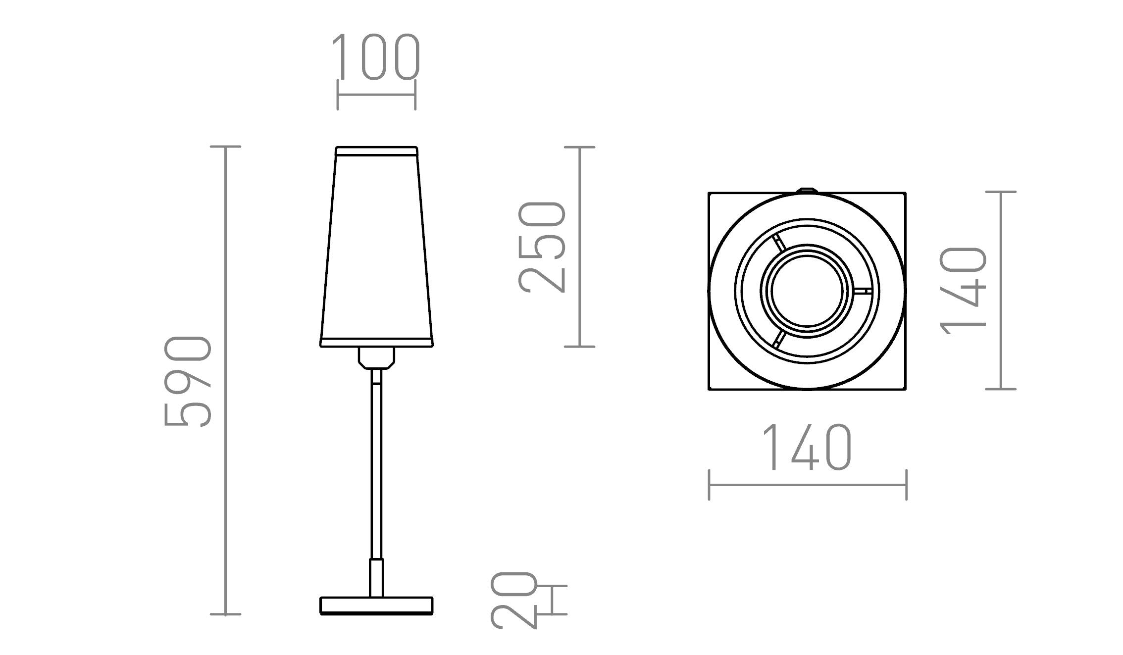 LULU ΕΠΙΤΡΑΠΕΖΙΟ - Product sketch