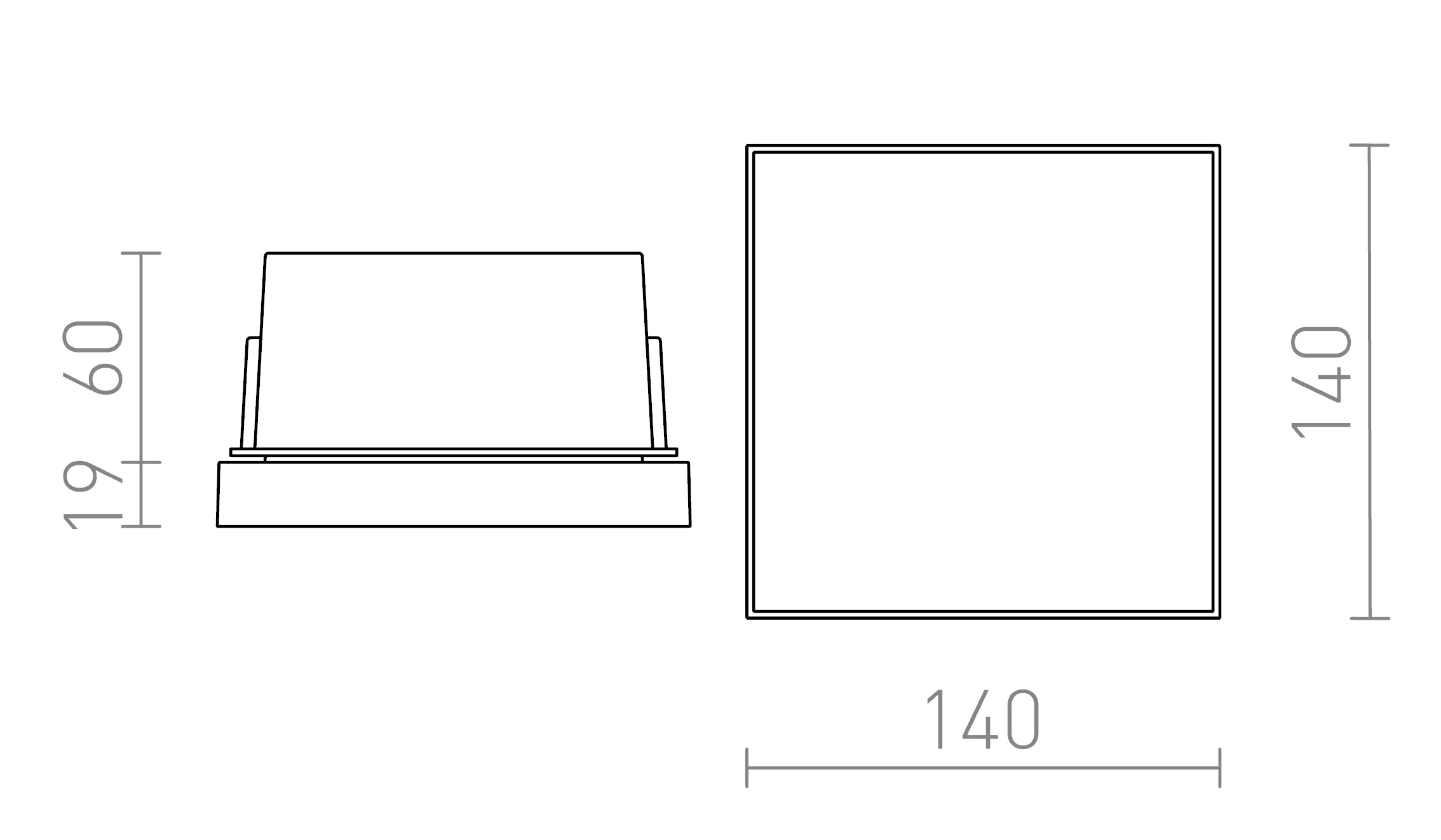 DEJAVU SQ 14 - Product sketch