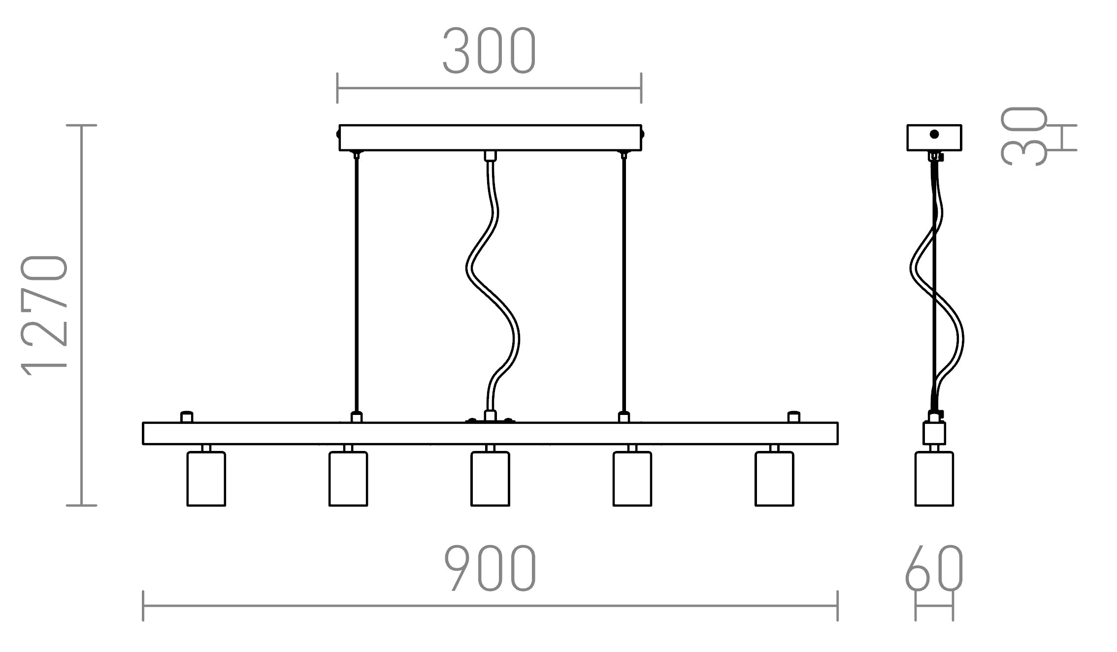 RALLONG V ΚΡΕΜΑΣΤΟ - Product sketch
