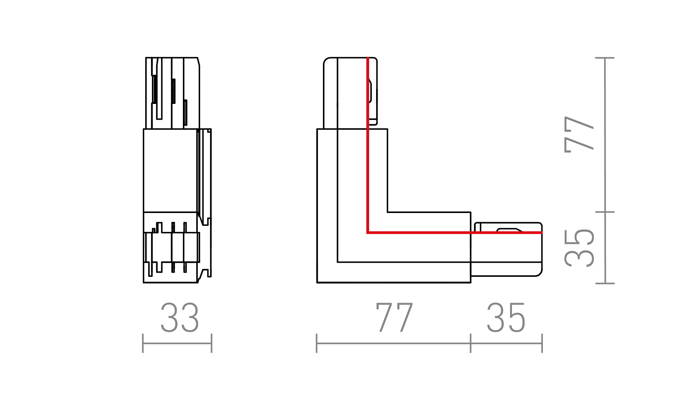 ΣΥΝΔΕΤΗΡΑΣ L EUTRAC (ΕΣΩΤΕΡΙΚΗ ΠΟΛΙΚΟΤΗΤΑ) - Product sketch