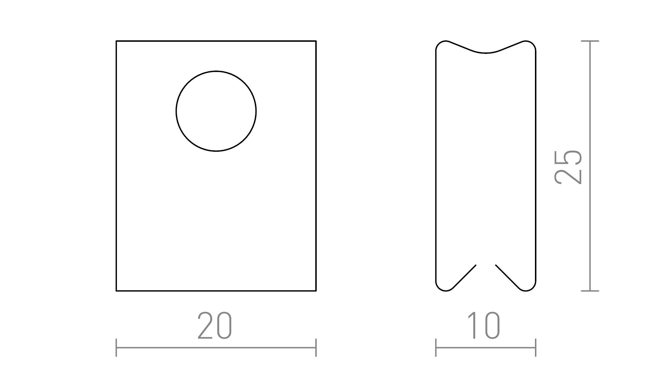 ΚΛΙΠ ΑΝΑΡΤΗΣΗΣ ΓΙΑ ΧΩΝΕΥΤΕΣ ΡΑΓΕΣ - Product sketch