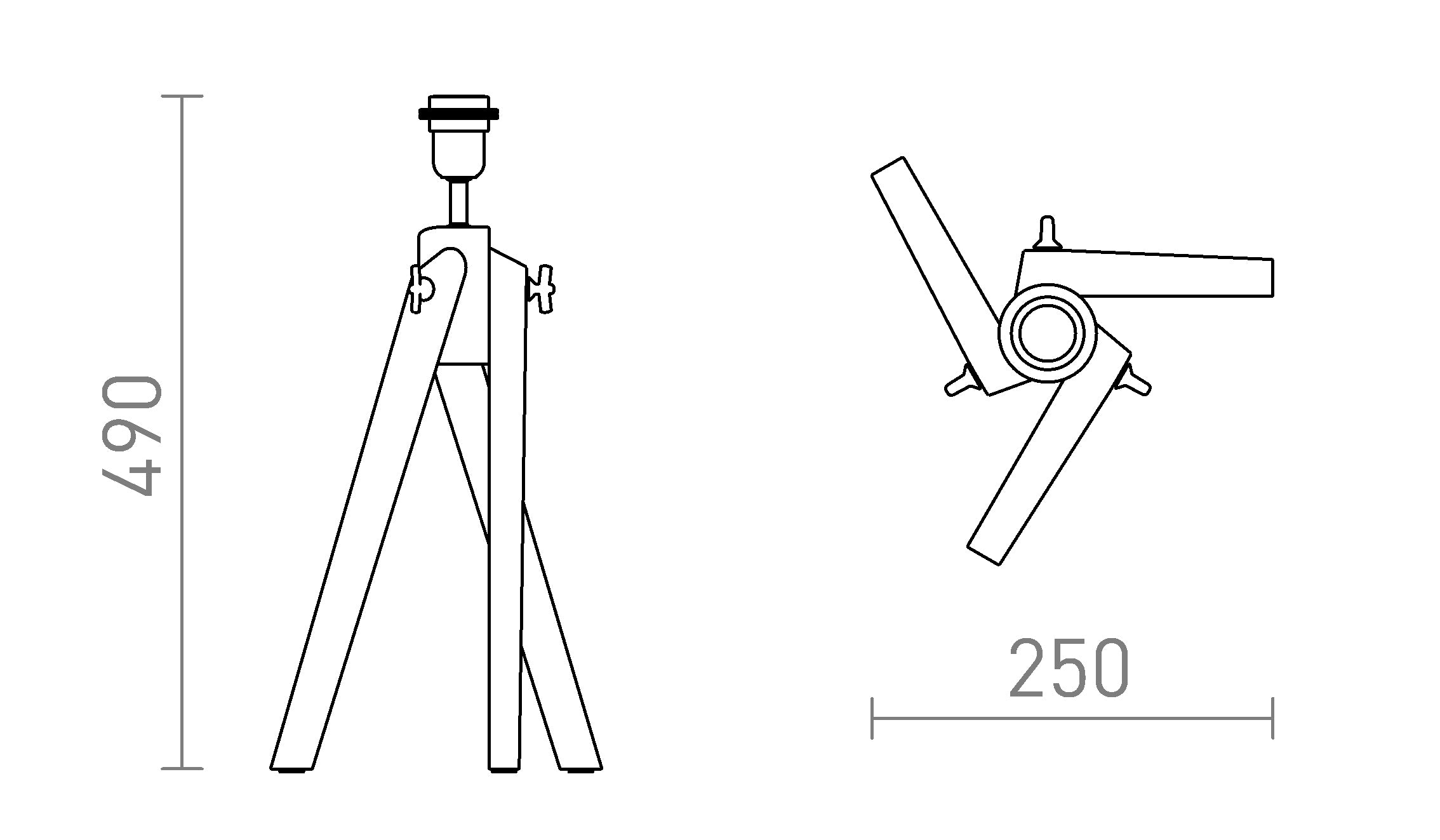 AMBITUS ΕΠΙΤΡΑΠΕΖΙΑ ΒΑΣΗ - Product sketch
