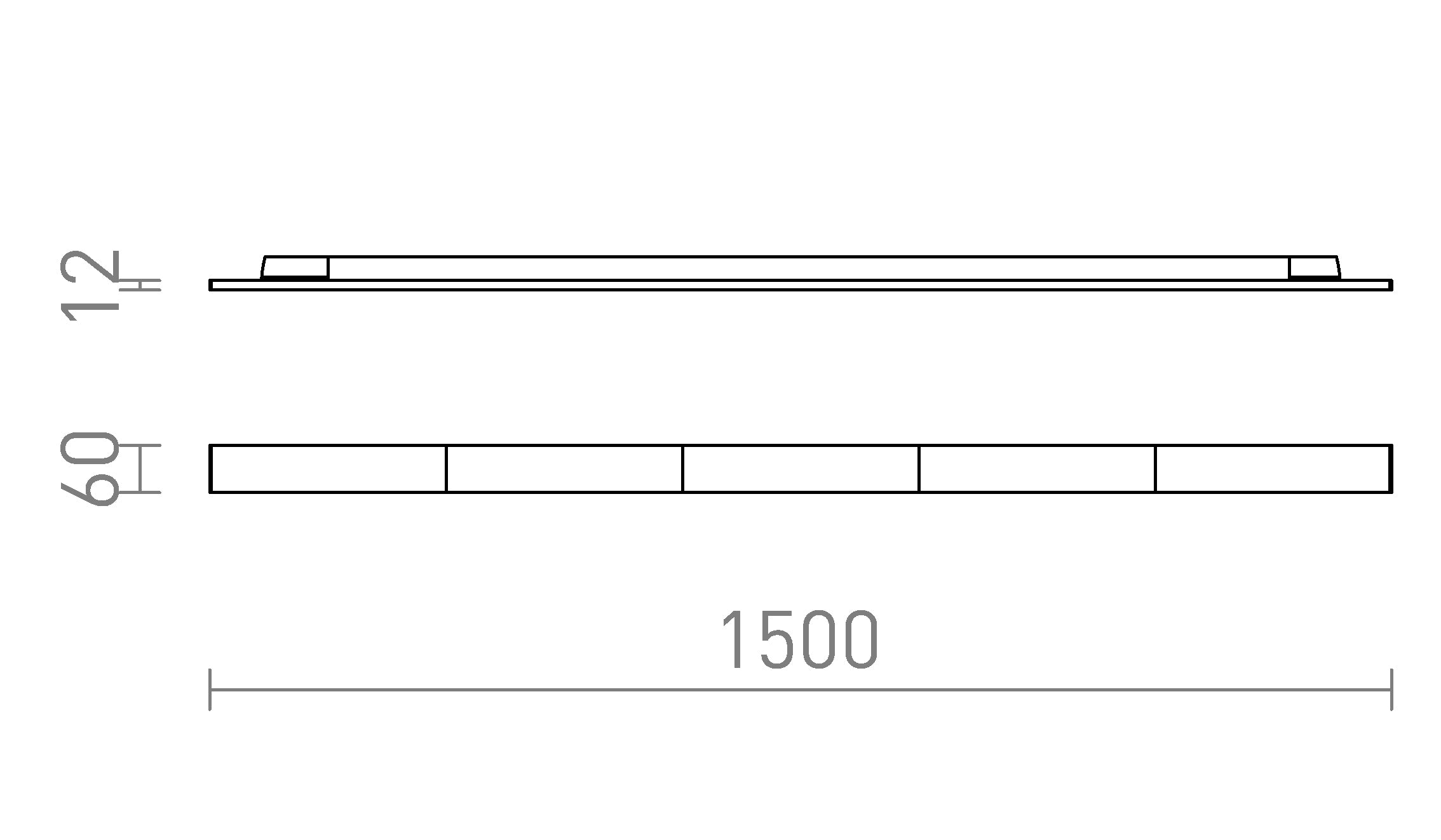 FLATLINE 150 ΓΙΑ ΣΙΔΗΡΟΤΡΟΧΙΆ ΤΡΙΏΝ ΚΎΚΛΩΝ - Product sketch