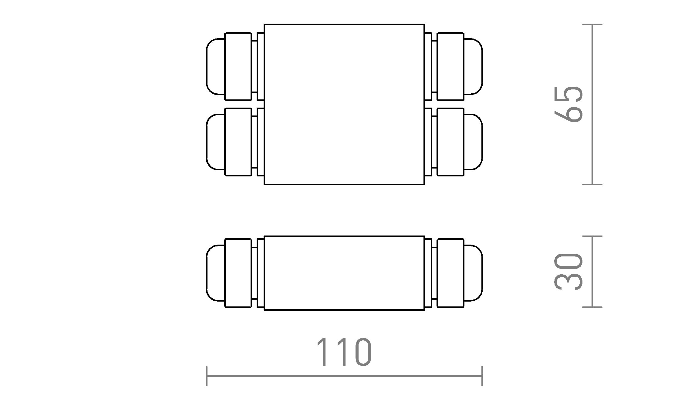 IP-BOX IP68 - Schéma produktu