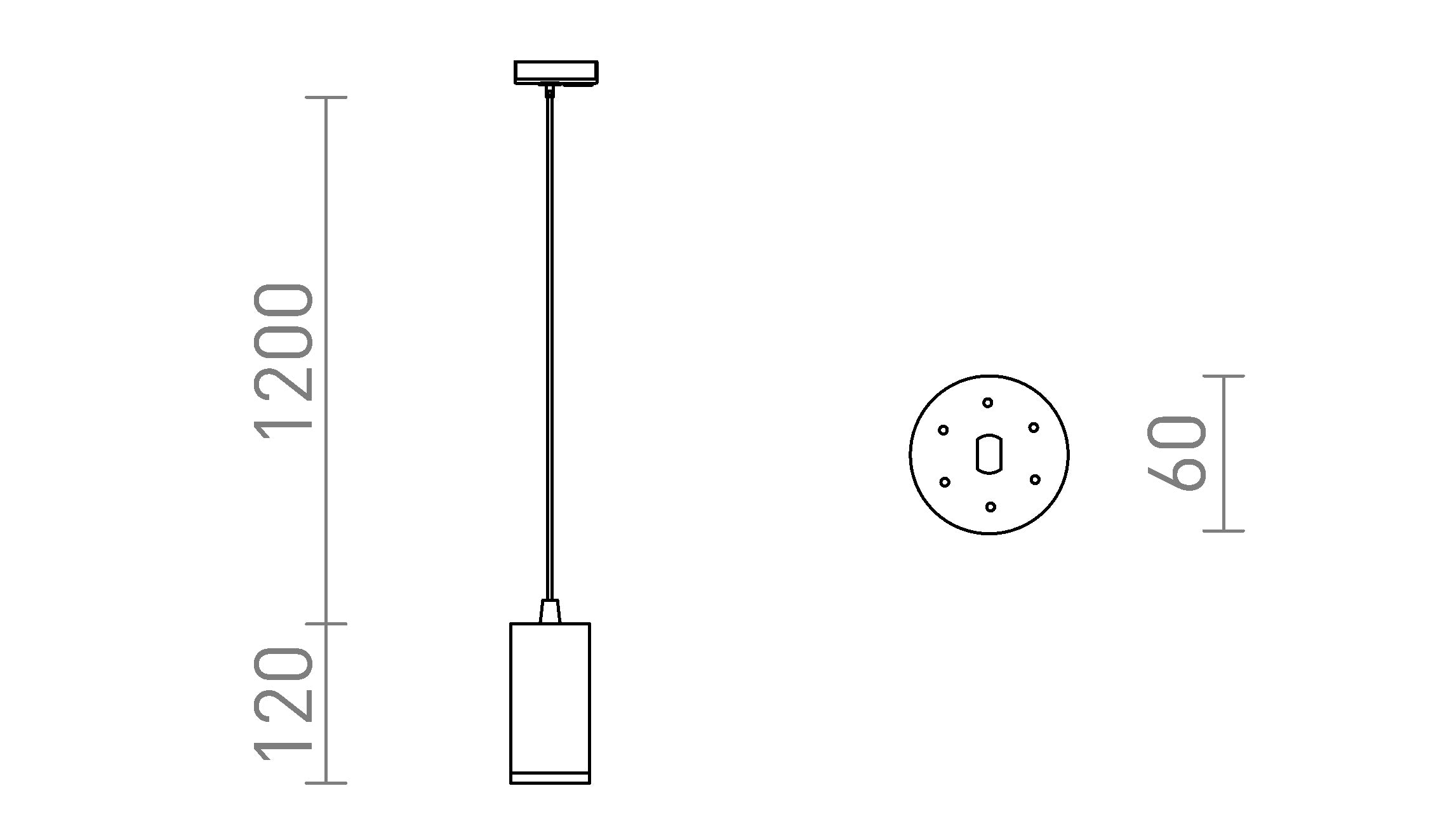 BELENOS ΓΙΑ 1 ΚΥΚΛΙΚΉ ΡΆΓΑ ΚΡΕΜΑΣΤΟ - Product sketch