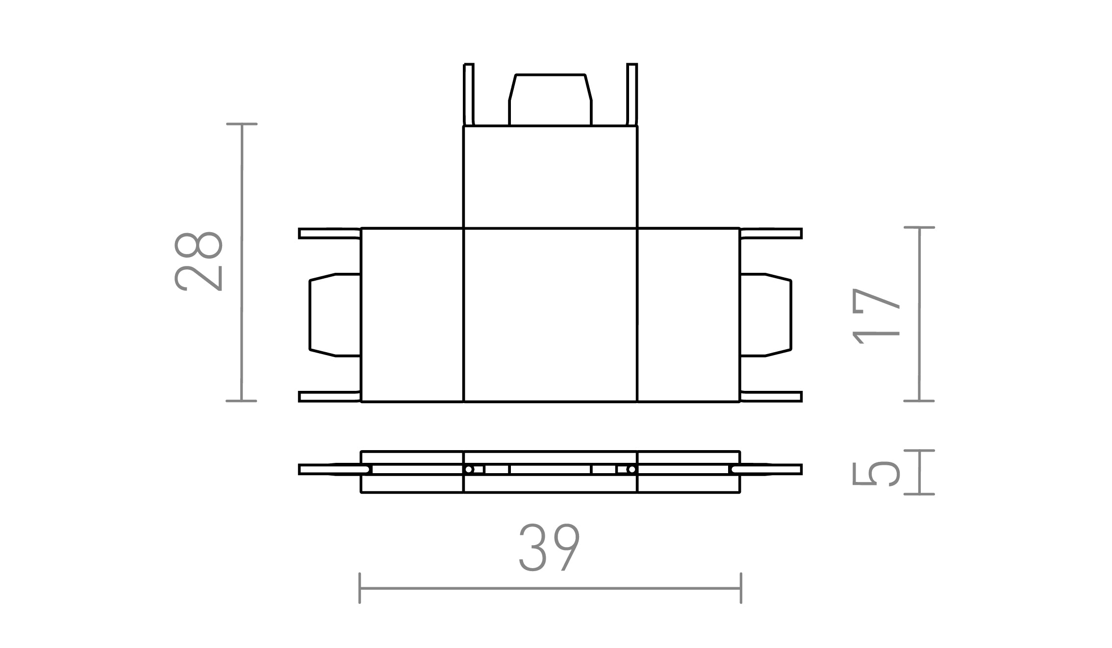 ΣΥΝΔΕΤΗΡΑΣ T ΓΙΑ ΡΑΓΑ VEGA - Product sketch