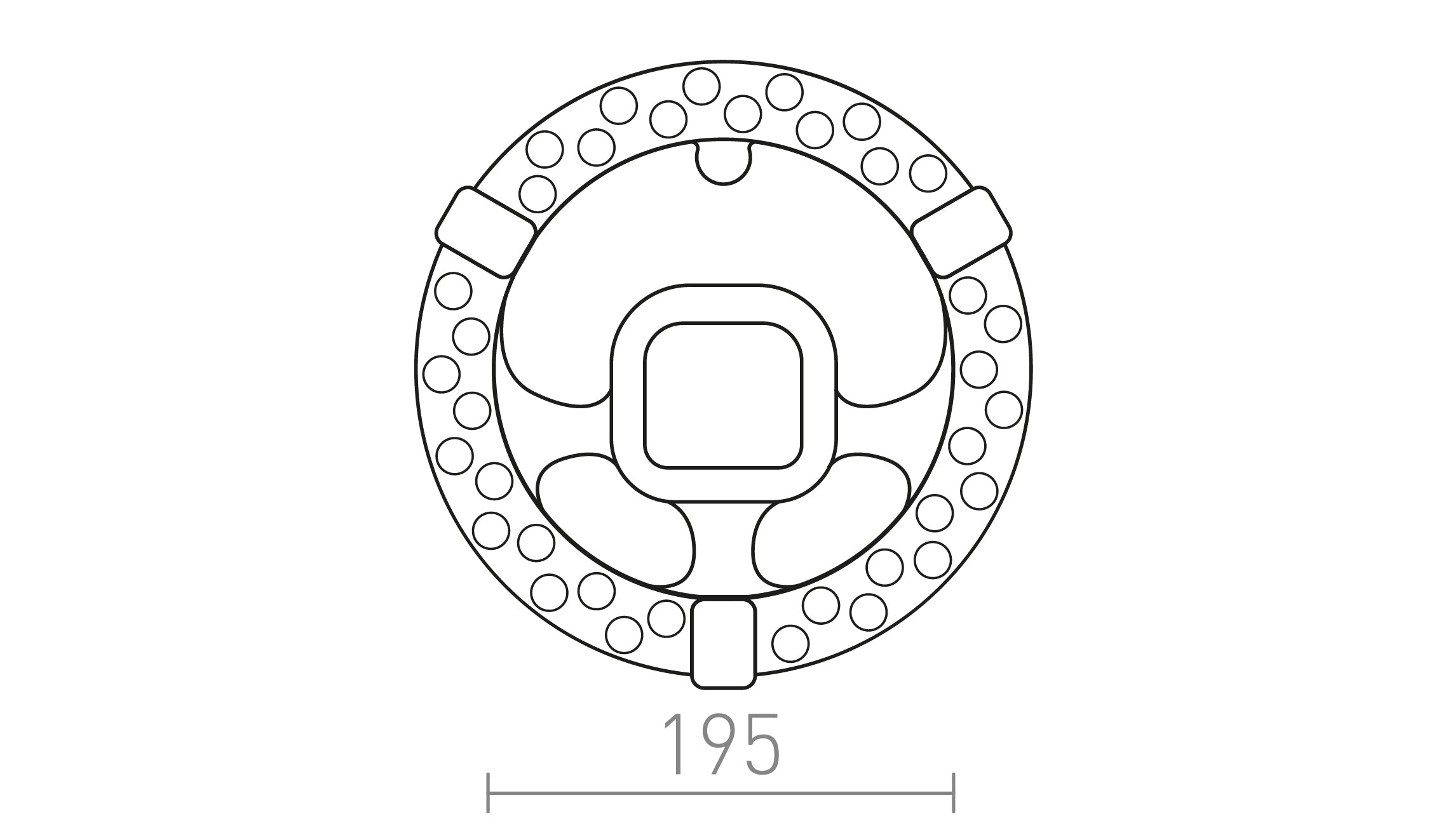 LED MODUL R 20 - Product sketch