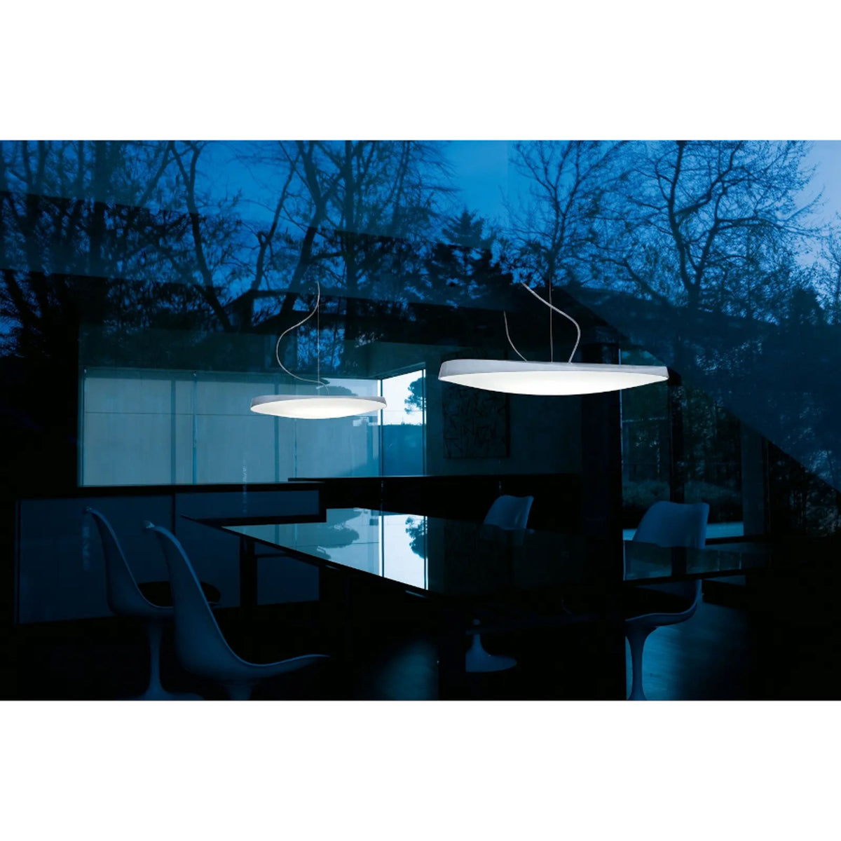 RENDL pendant lamp GURU S3  shiny white  230V 2GX13  1923000314501 2