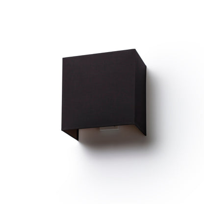 RENDL wall lamp LOPE W 25/14 wall  Polycotton black/copper foil 230V LED E27 15W R11377 1