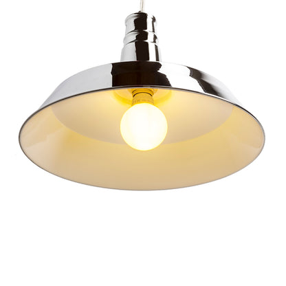 RENDL Outlet GOLDIE 46 pendant white inside  chrome 230V LED E27 30W R11692 2