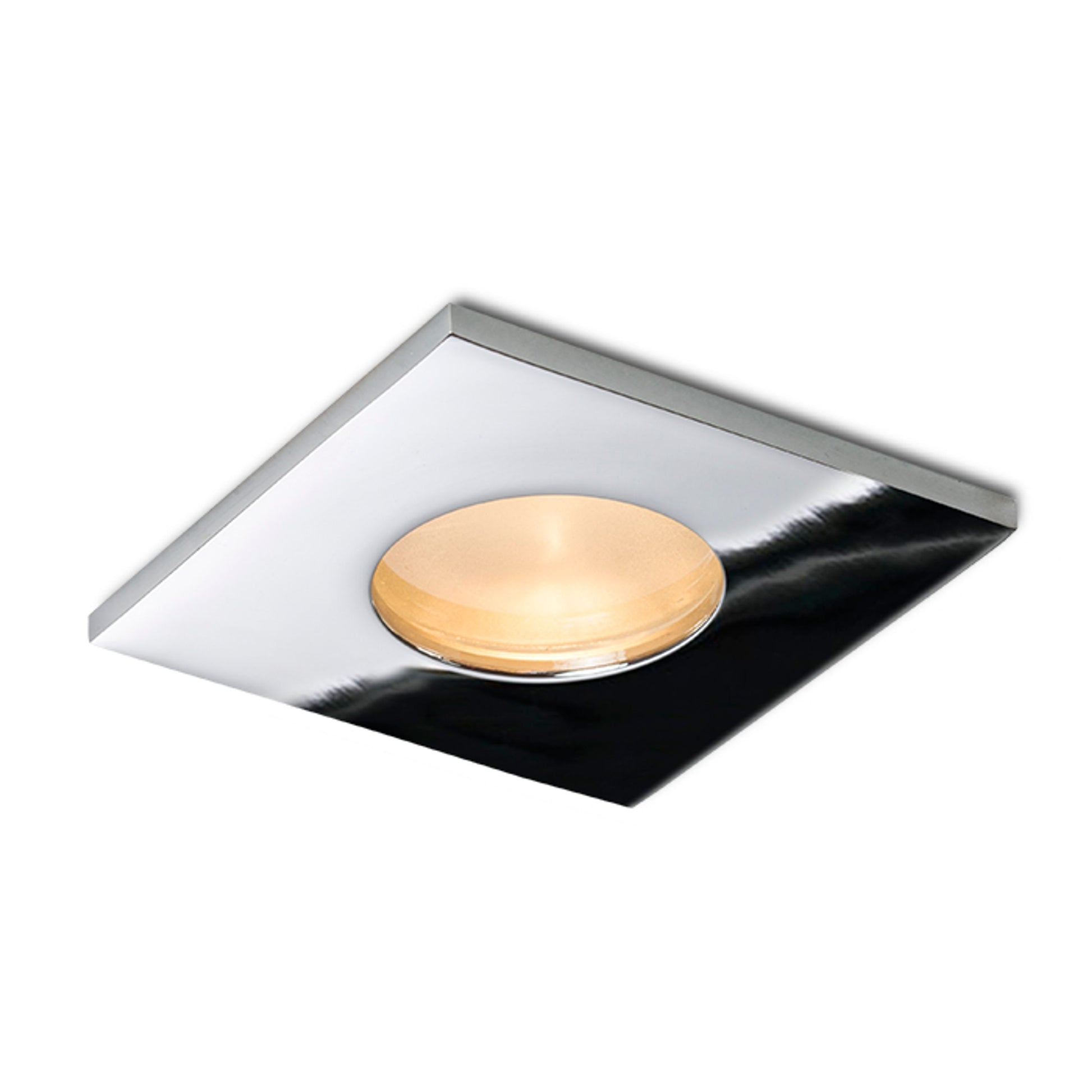 RENDL recessed light SPLASH SQ recessed chrome 230V LED GU10 8W IP65 R11735 1