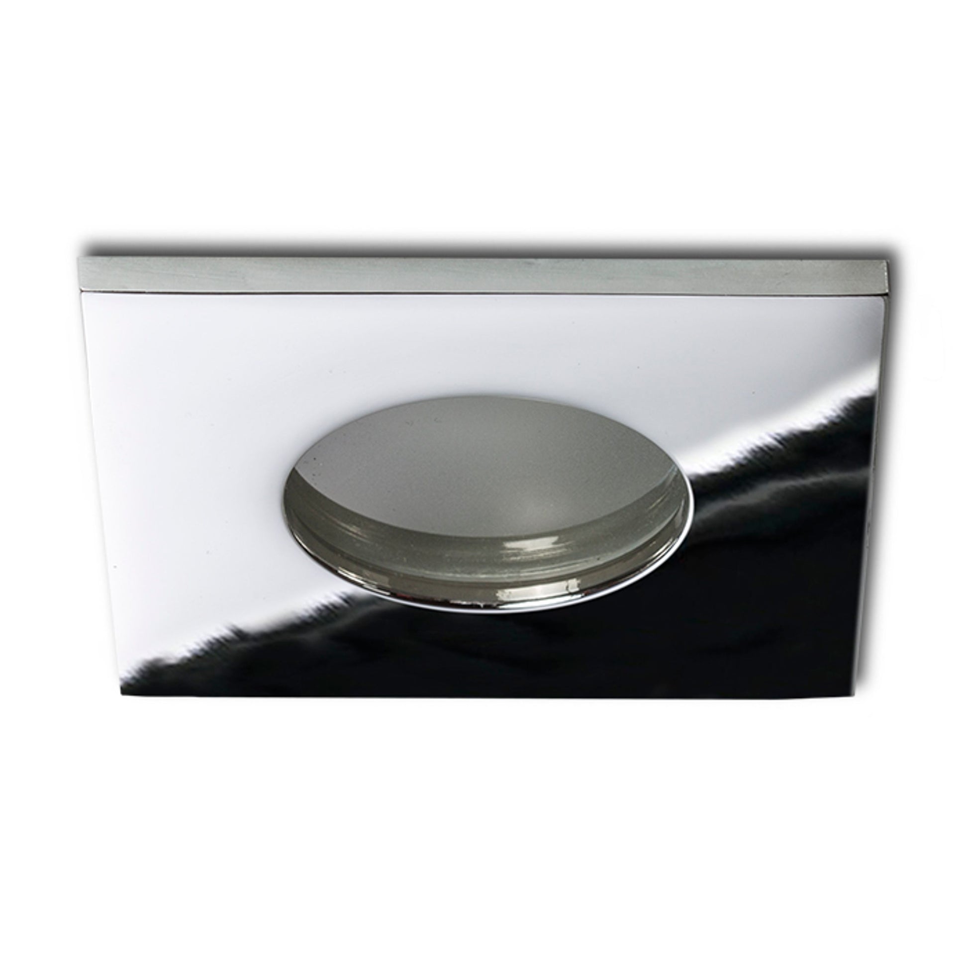 RENDL recessed light SPLASH SQ recessed chrome 230V LED GU10 8W IP65 R11735 8