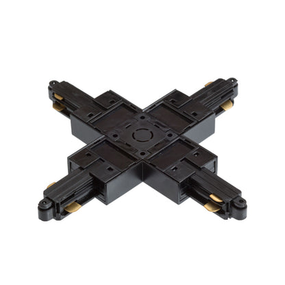 RENDL 1-circuit track system 1F X connector black 230V  R12279 2